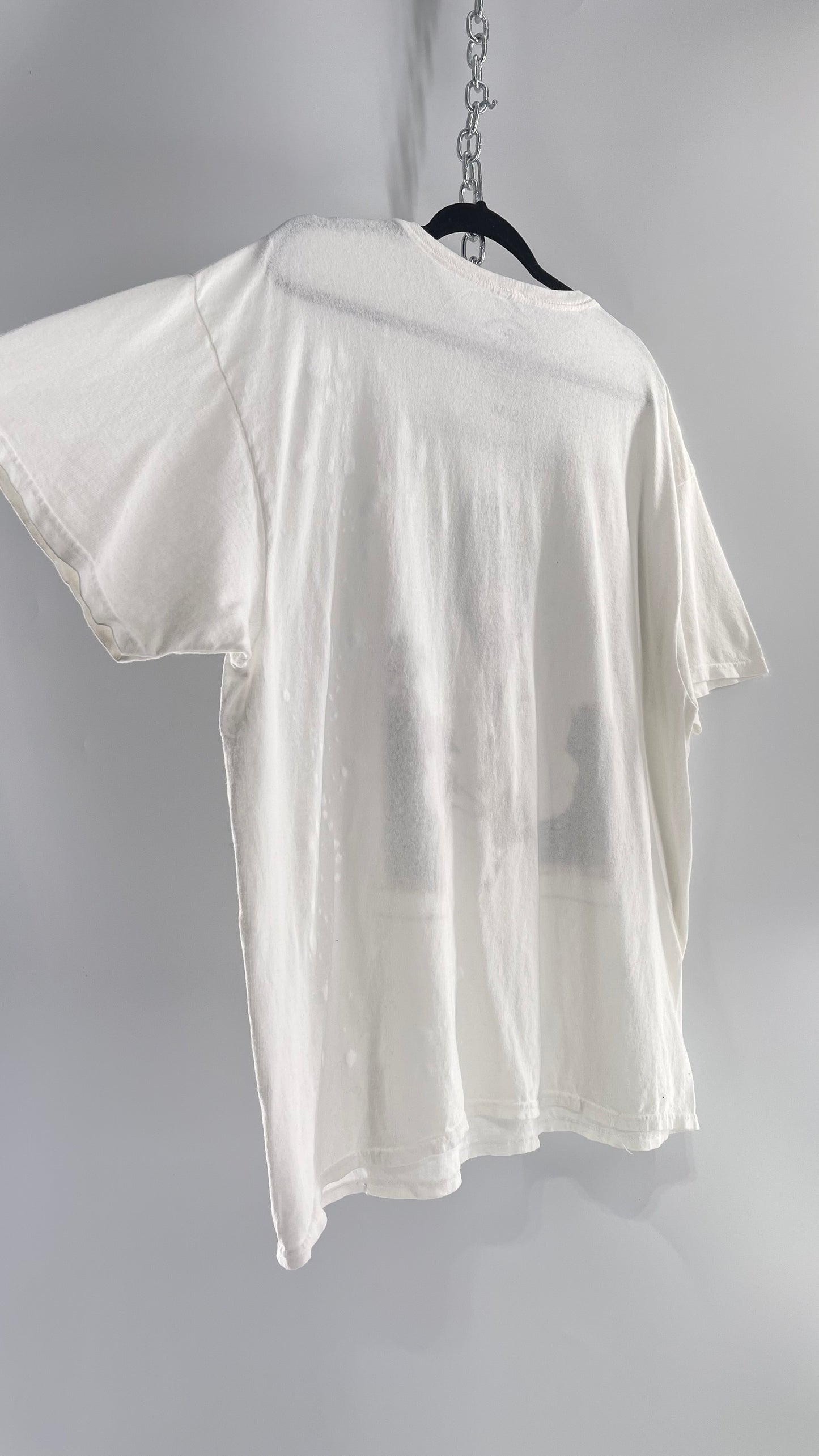 The Prince Estate Oversized Distressed Band T (S/M)