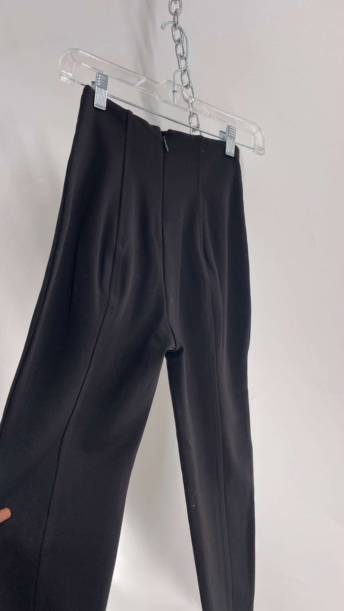 Urban Outfitters Silence + Noise Black High Waisted Pleated Pants with Built In Buttoned/Corset Detailing (XS)