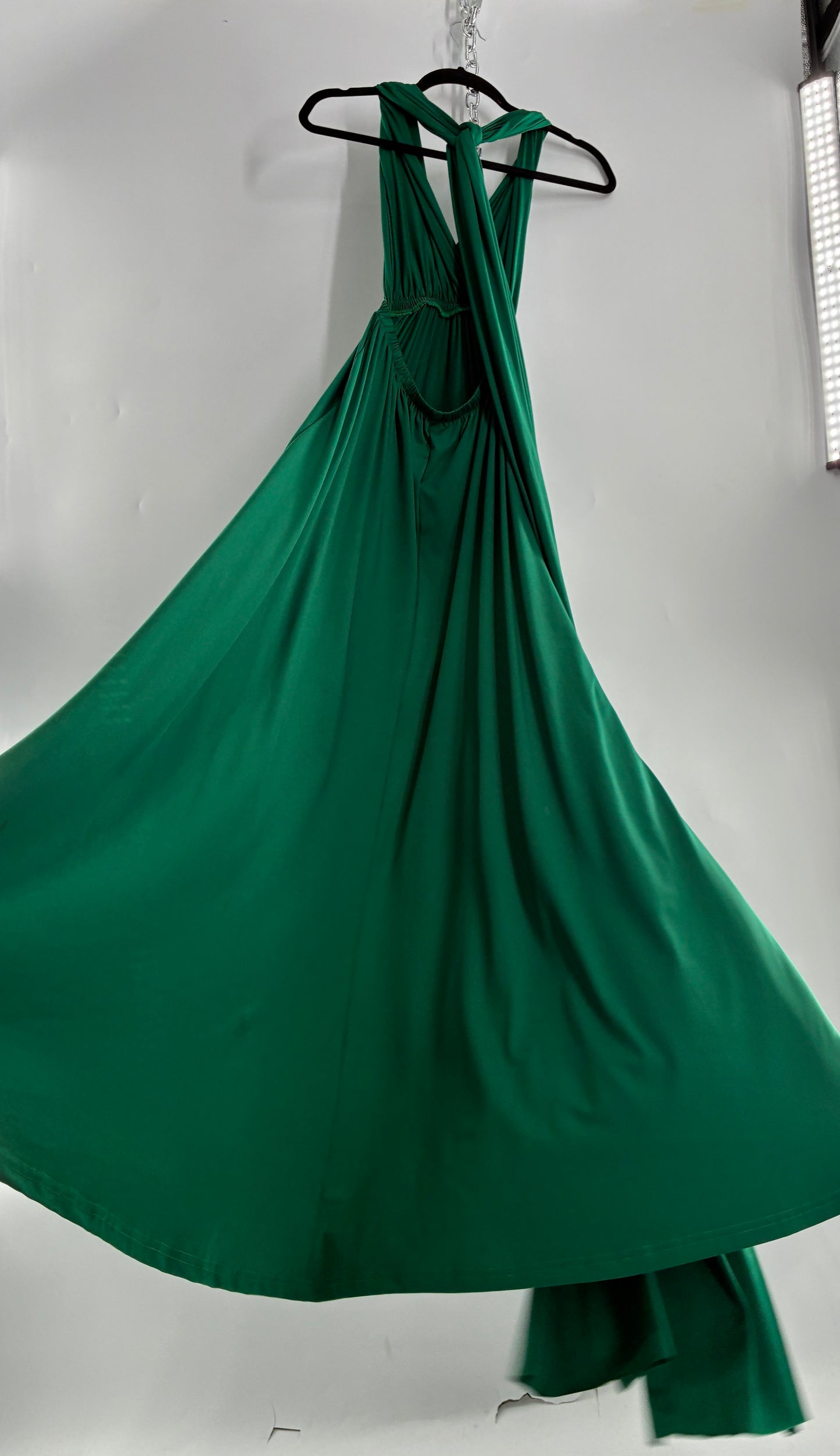 IBTOM CASTLE Forest Green Lycra Multi-Way Convertible Maxi (S)