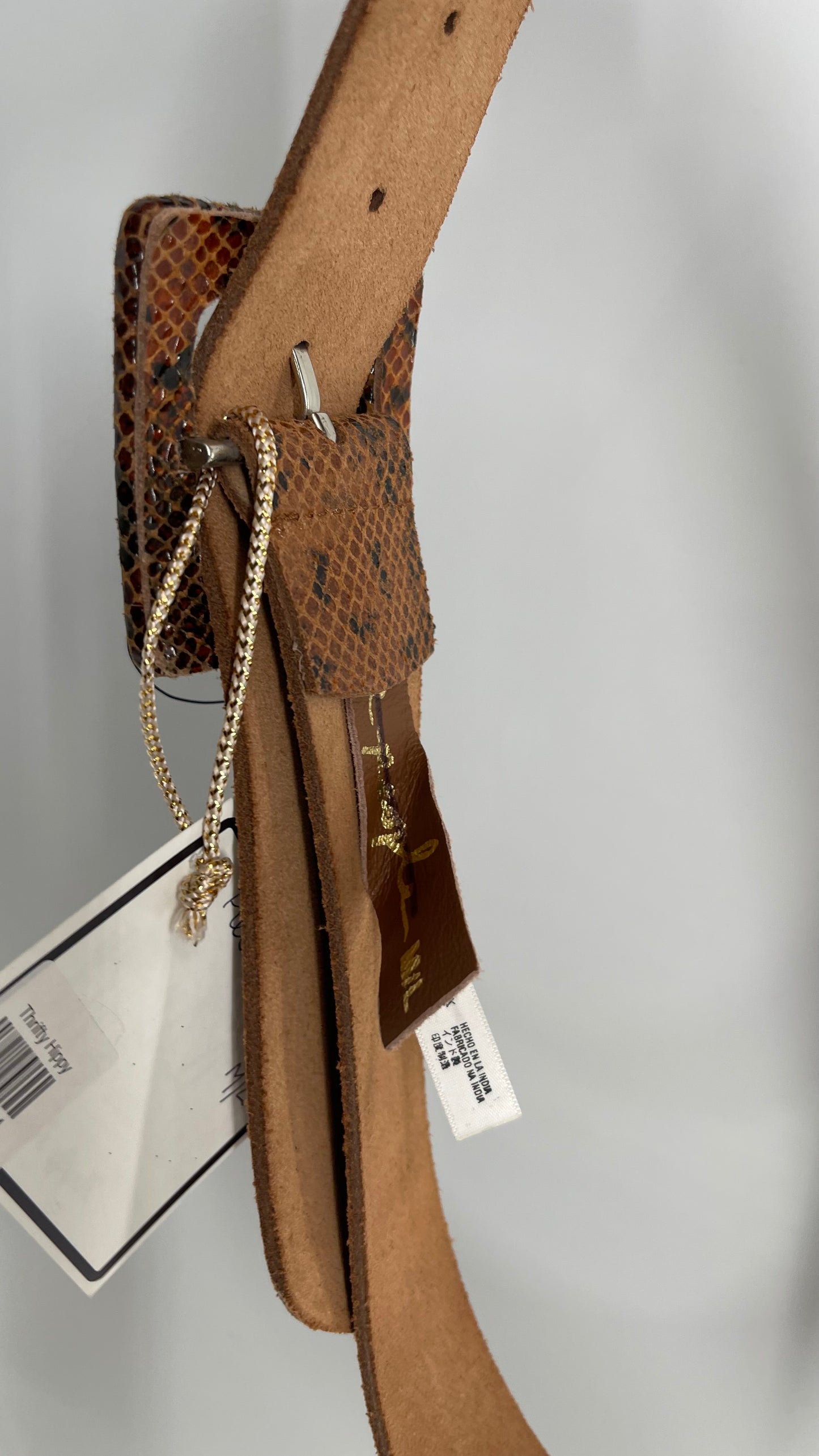 Free People Brown Snake Skin Pattern Size (M/L)