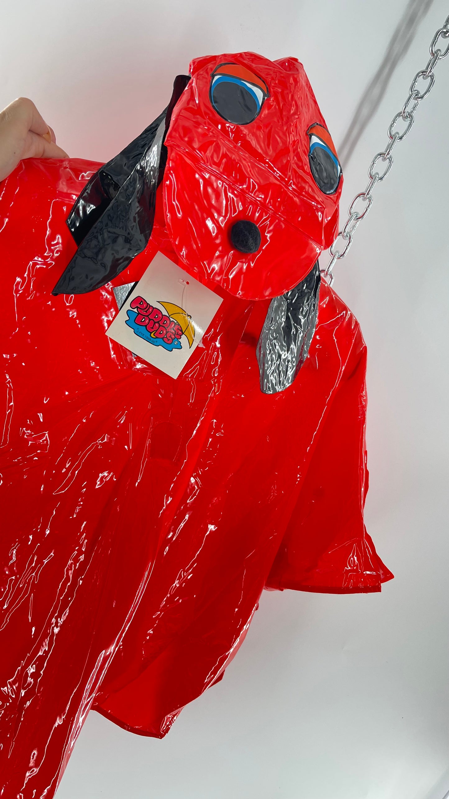 Deadstock Vintage Puddle Duds Puppy Rain Poncho with Dog Hood and Floppy Ears ‘90s (One Size)