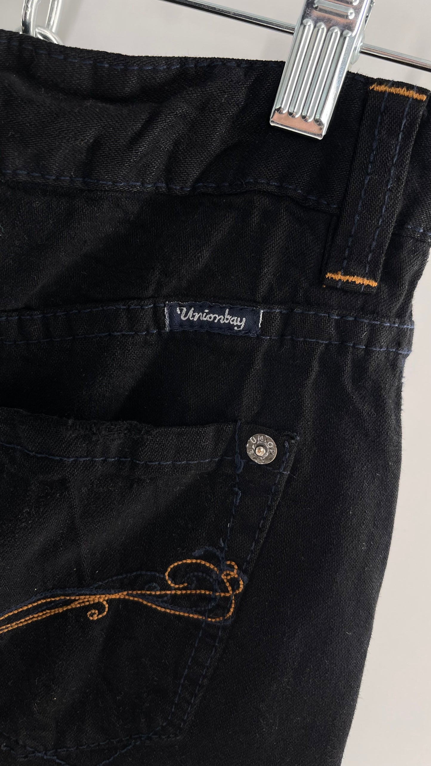 Vintage Urban Outfitters Renewal Union Bay Dark Wash Denim Full Length Skirt with Tags Attached (Small)