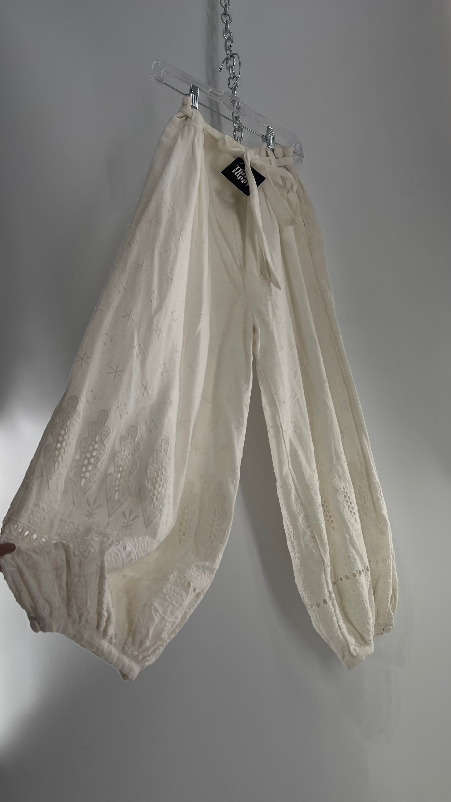 Free People Eyelet Cotton Gauze Embroidered Haram Pant (4)