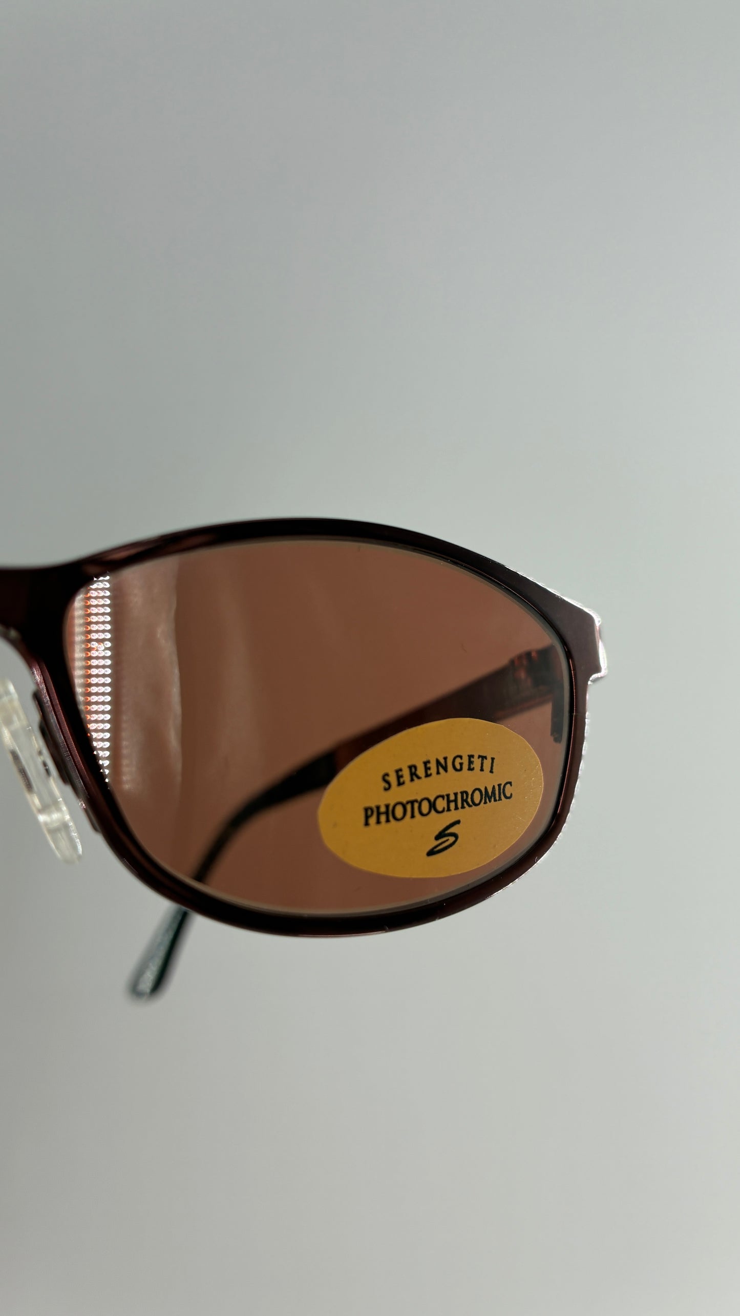 Vintage SERENGETI Polarized Sunglasses with Bronze Metal Frame