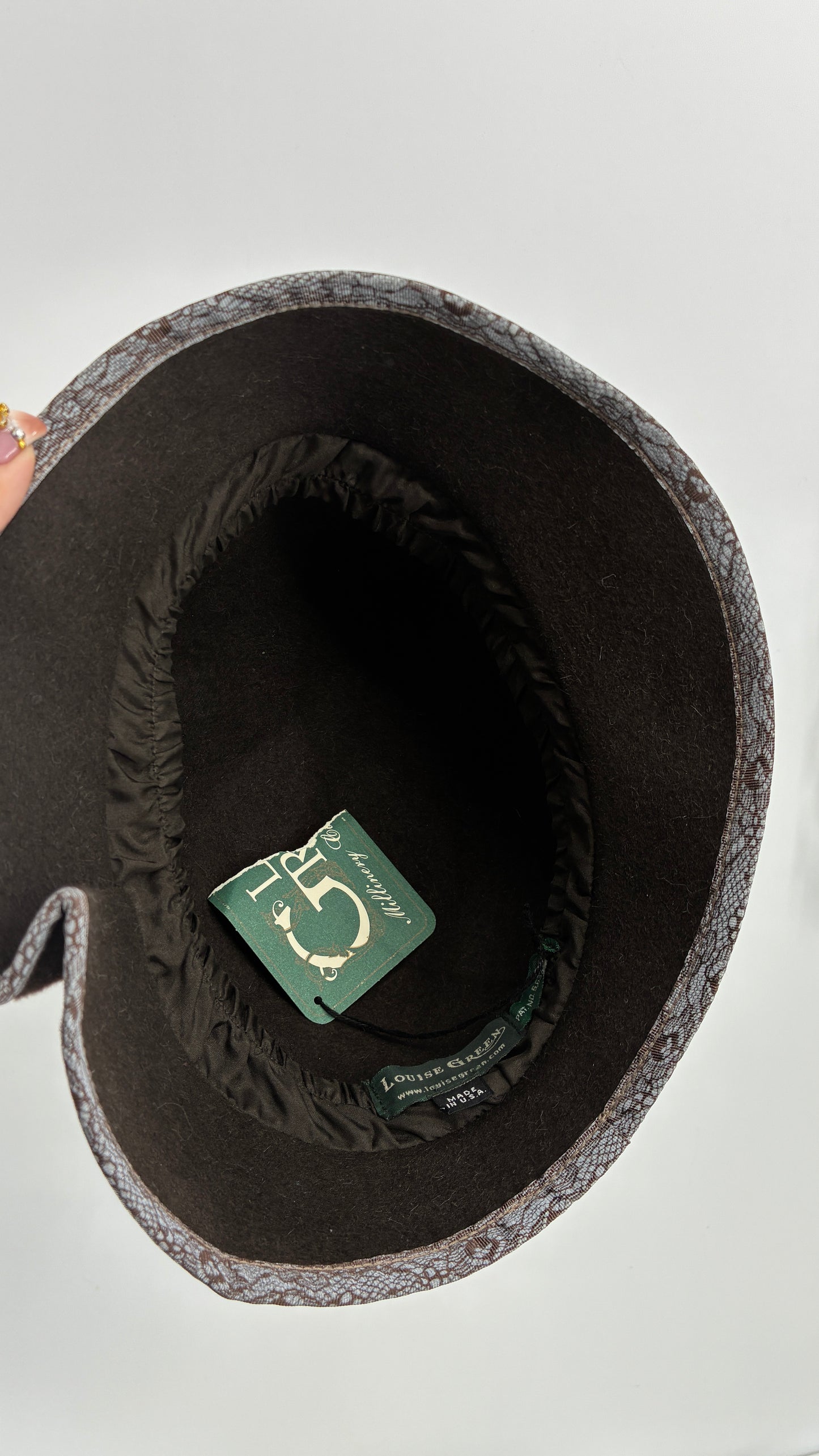 Deadstock Vintage LOUISE GREEN Millinery Hat