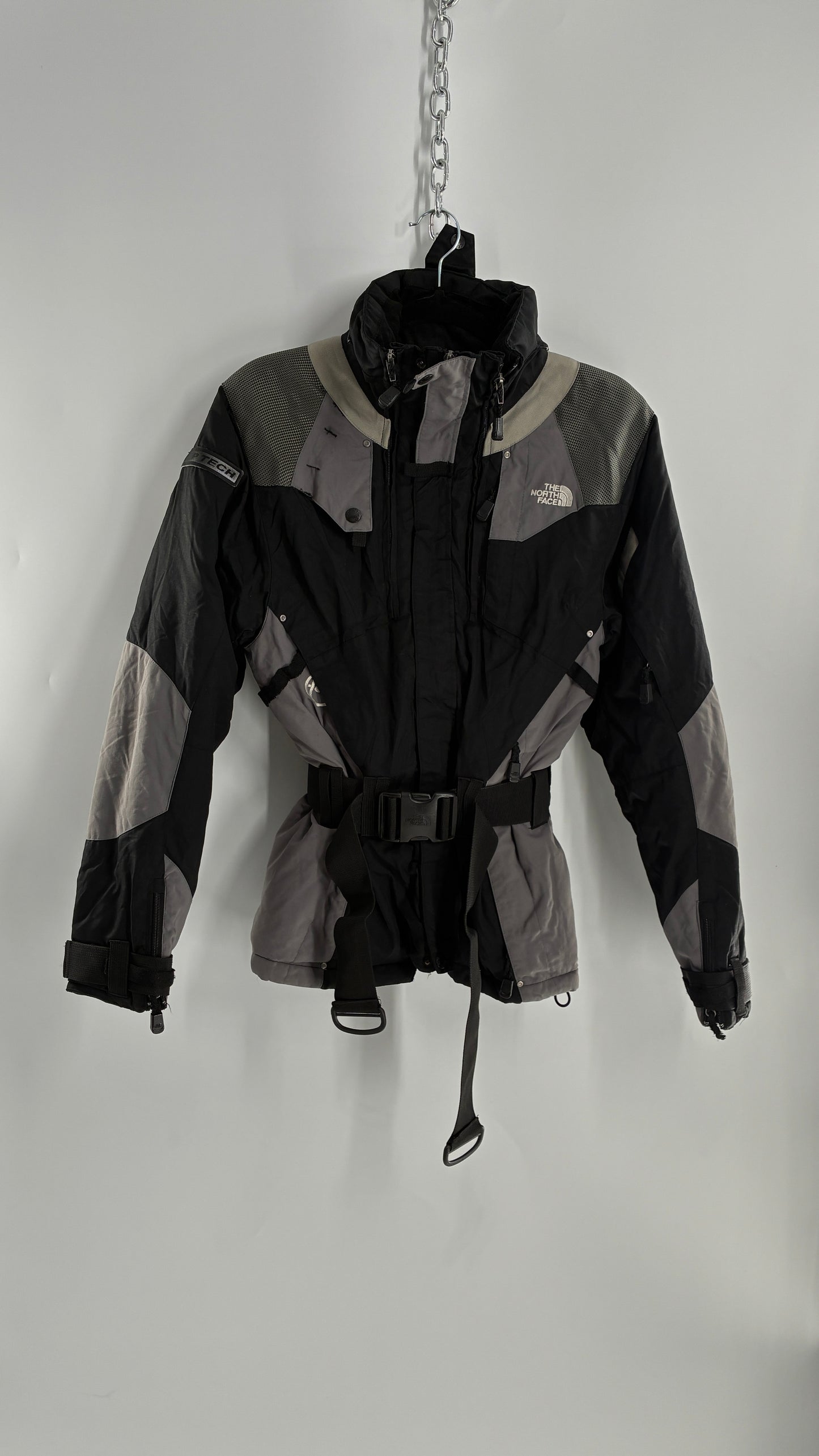 Vintage The North Face Steep Tech Women’s Waist Cinching Belted Ski Style Jacket (Medium)