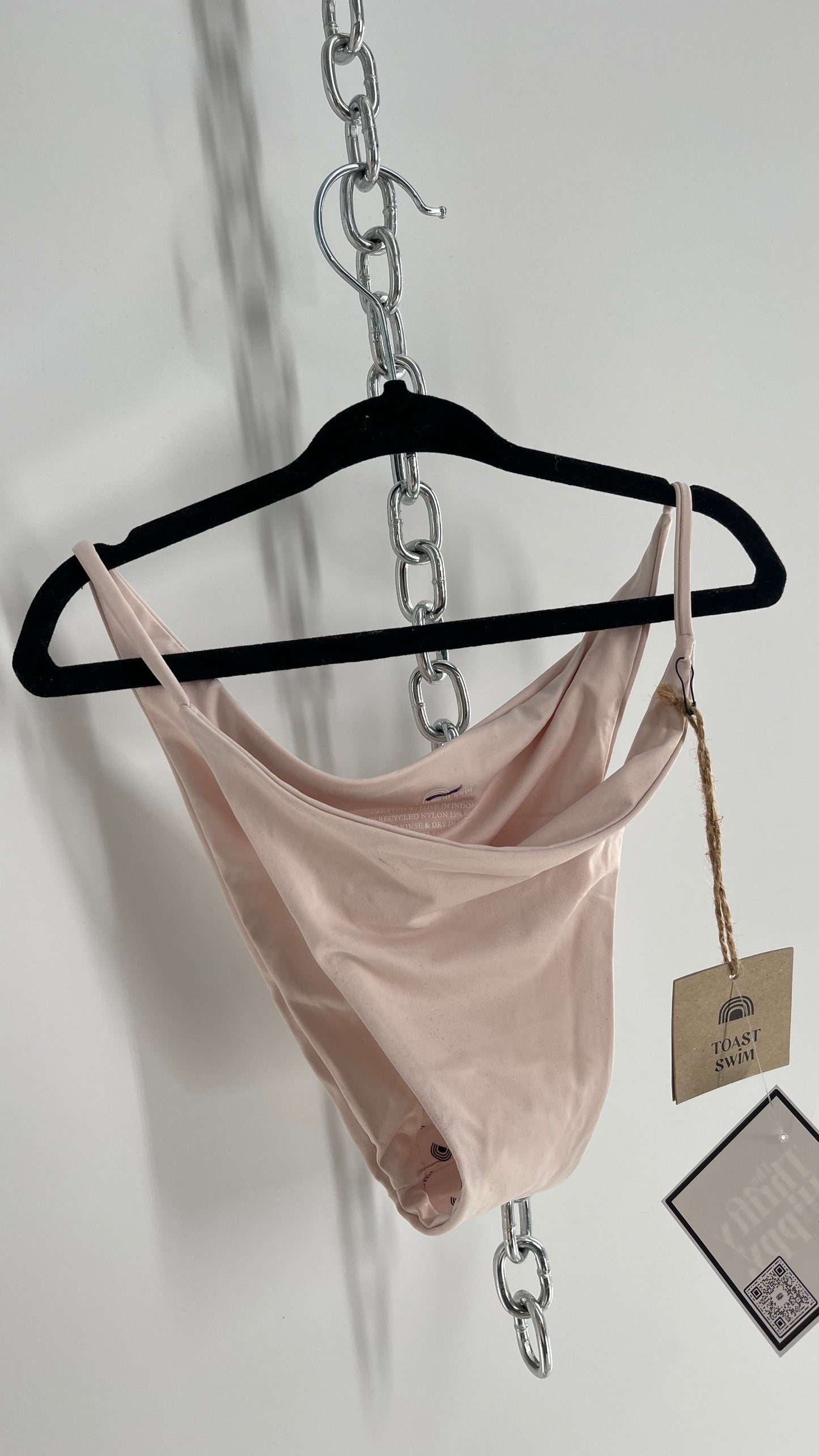 TOAST SWIM Light Pink Swim Bottoms (Medium)