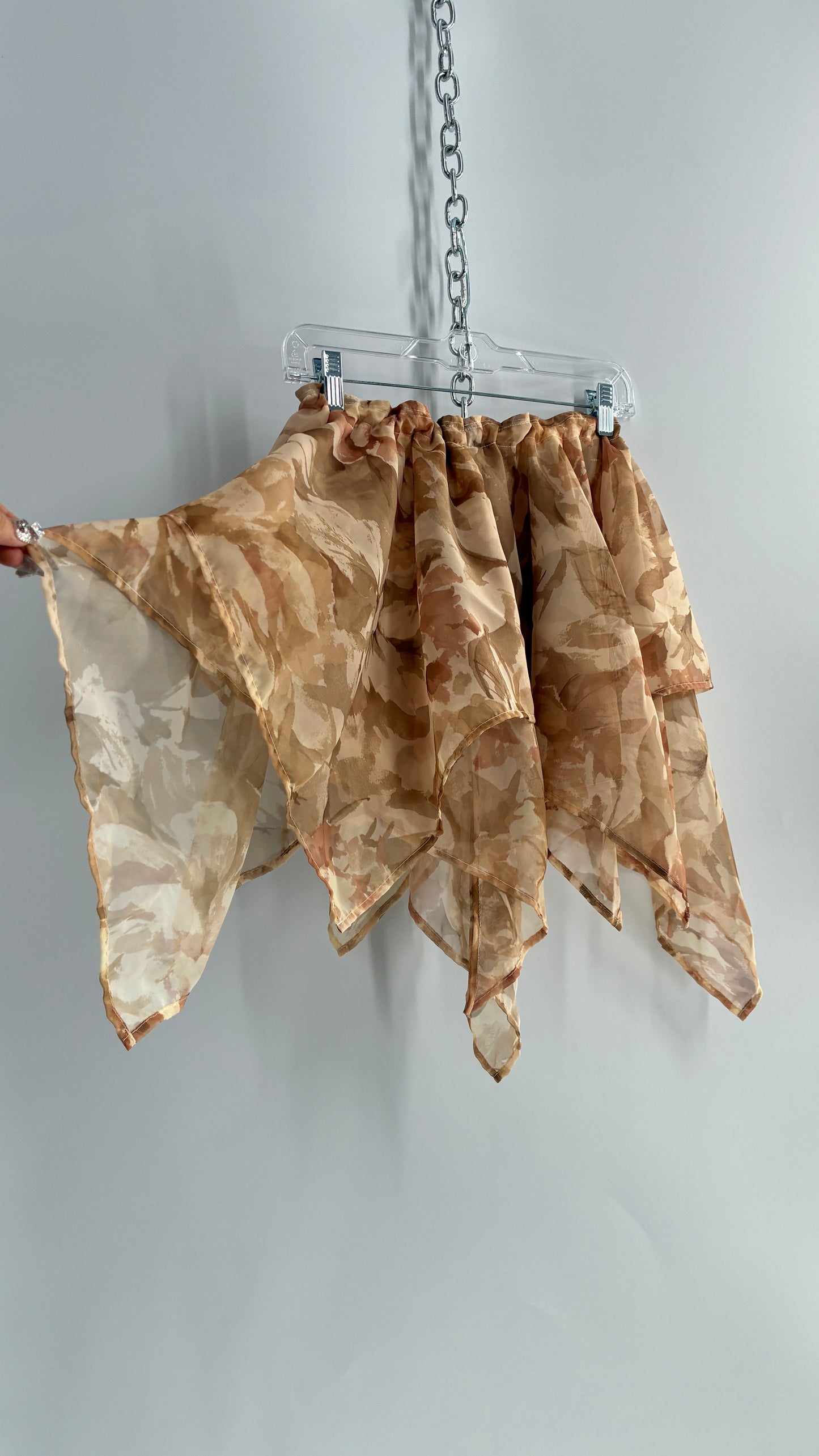 Handmade Handkerchief Hem Mini Skirt