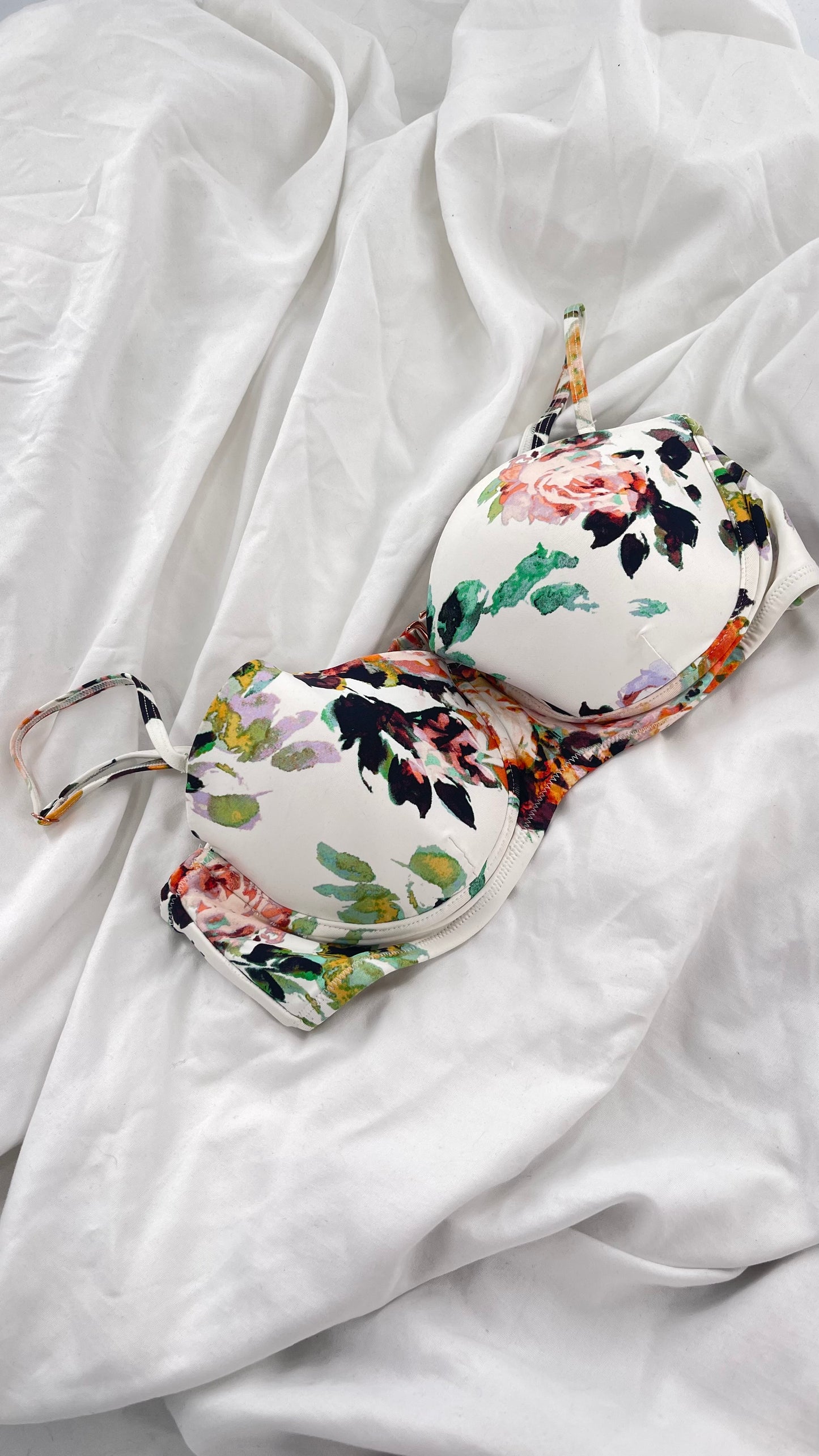 Anthropologie Sea Folly Floral Underwire Top (34D)