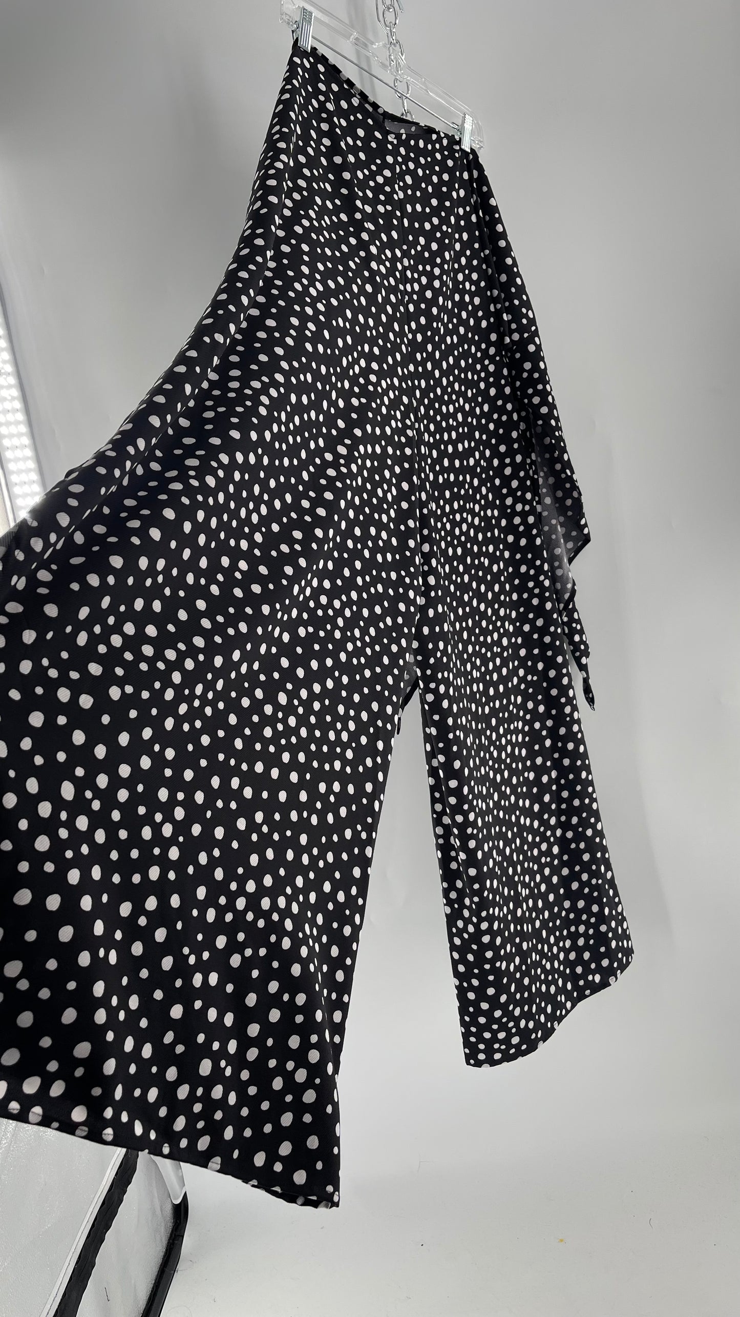 Handmade 9 in 1 Jumpsuit Covered in Black/White Dalmatian Polka Dot Pattern (One Size) •AS SEEN ON TIKTOK•