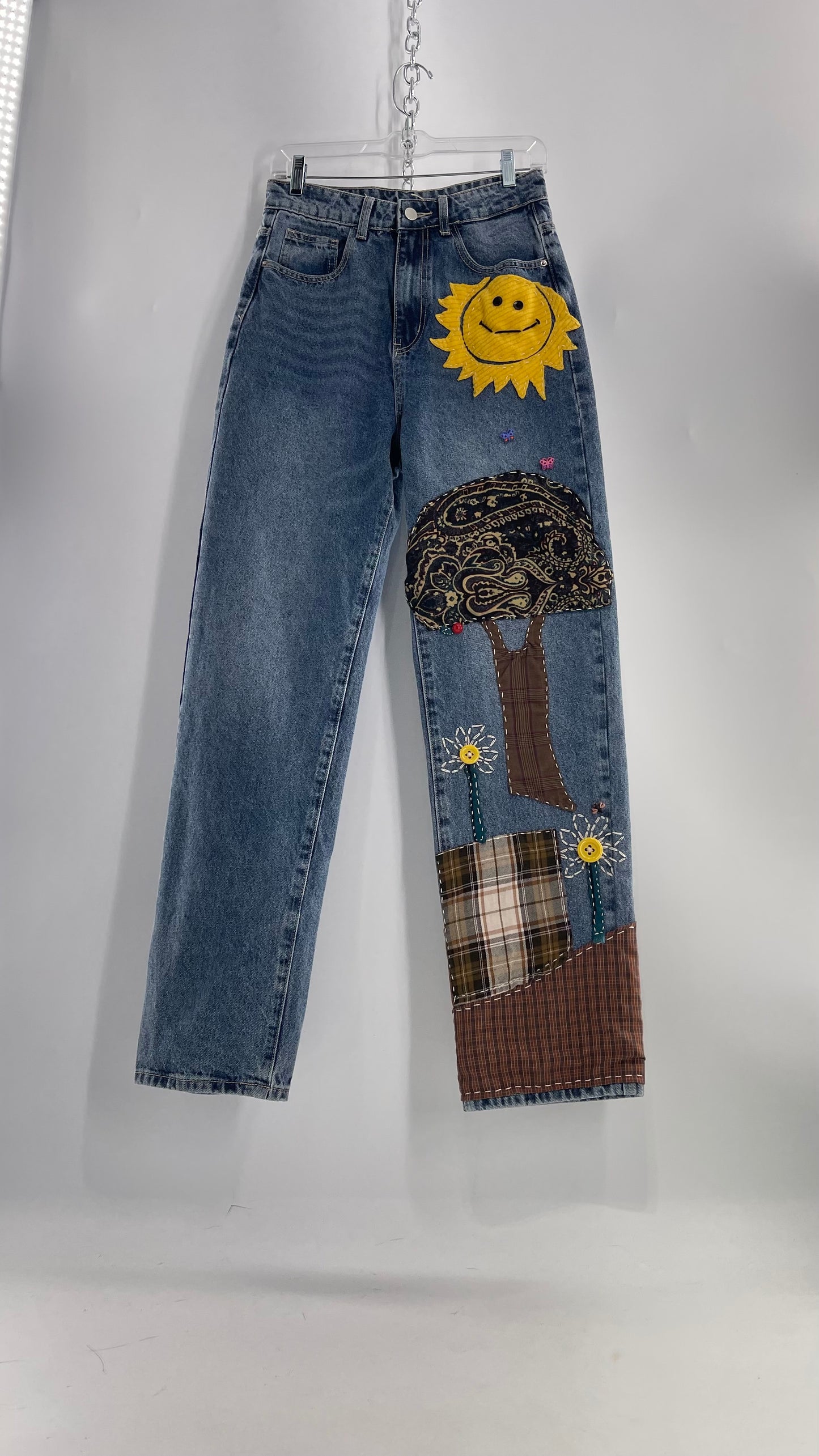 CUSTOM Hand Made Hand Sewn Patchwork Sun Dazed Denims (26)