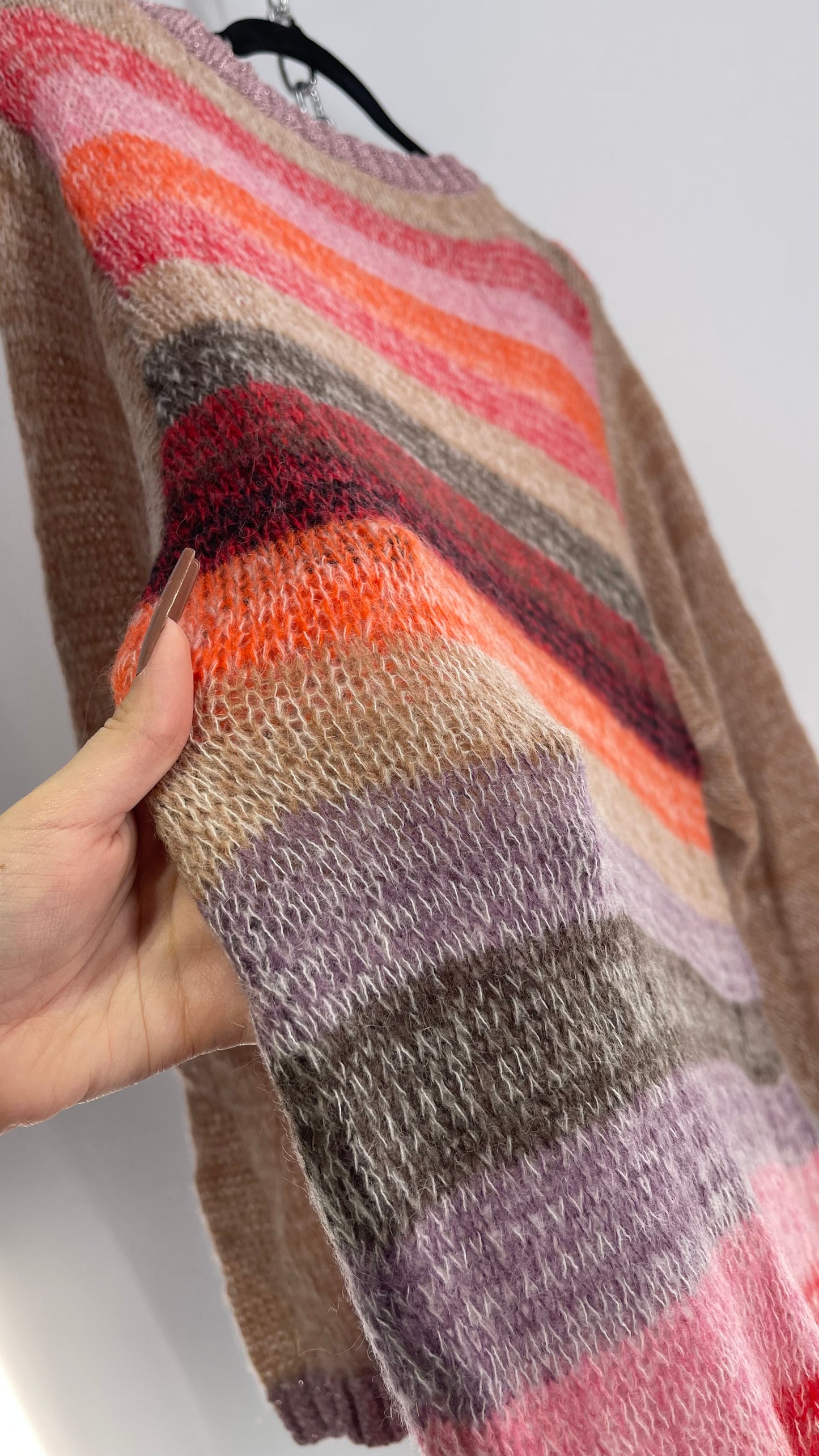 Free People Slouchy Striped Knit with Metallic Details (S/M)
