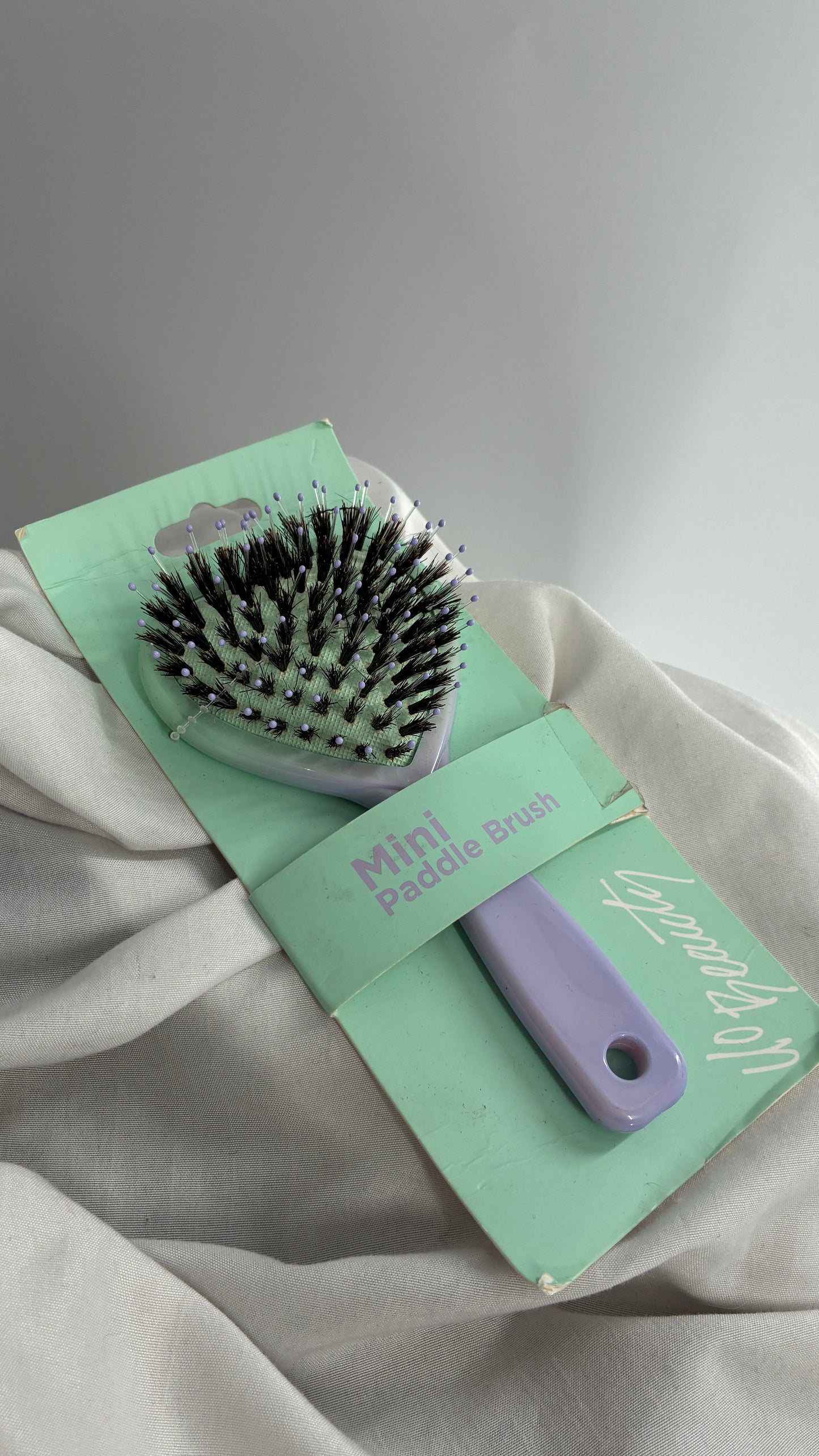 Urban Outfitters Teal/Purple Heart Paddle Brush