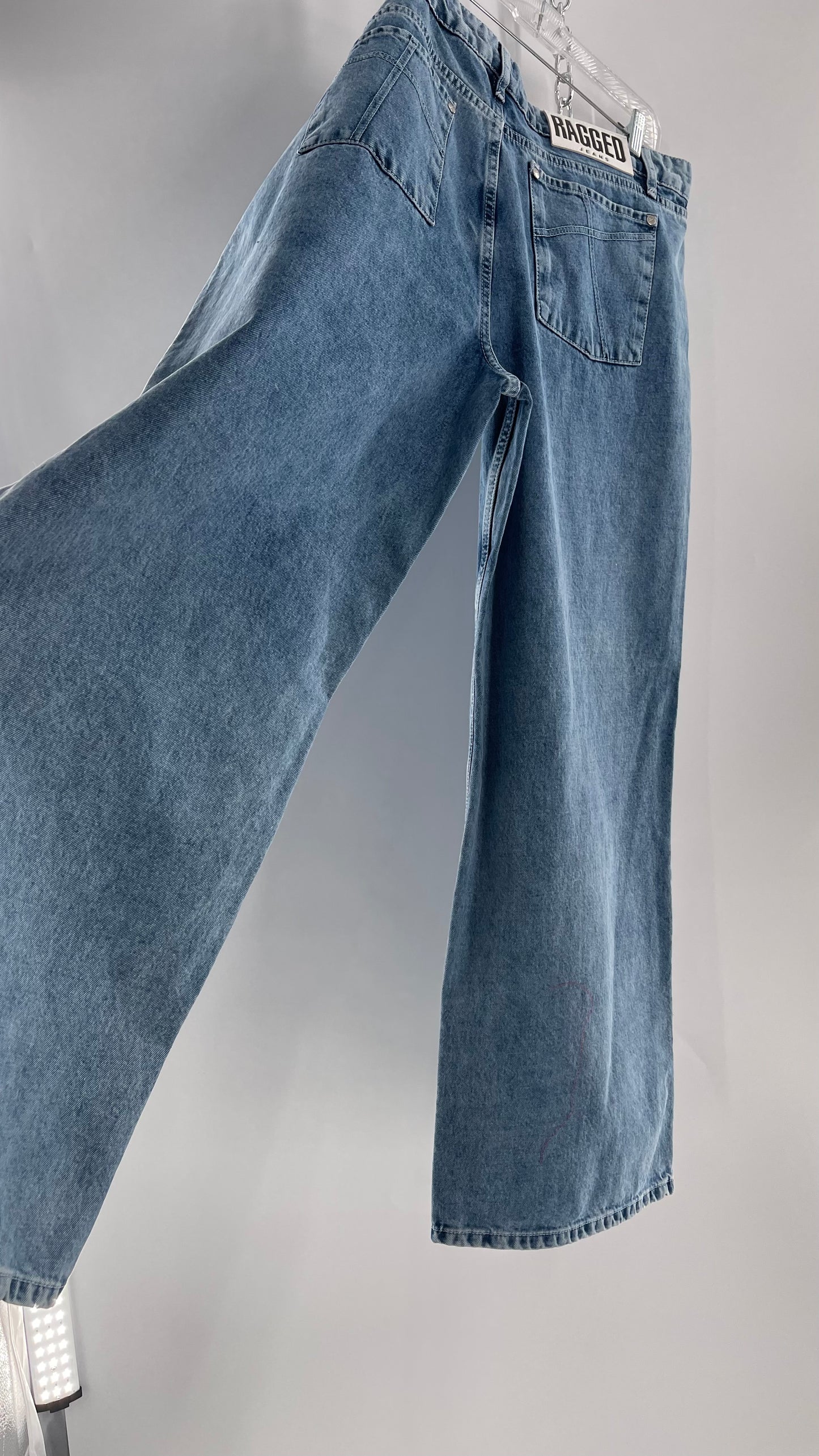 Ragged Priest Light Wash Straight Leg Jeans (36)