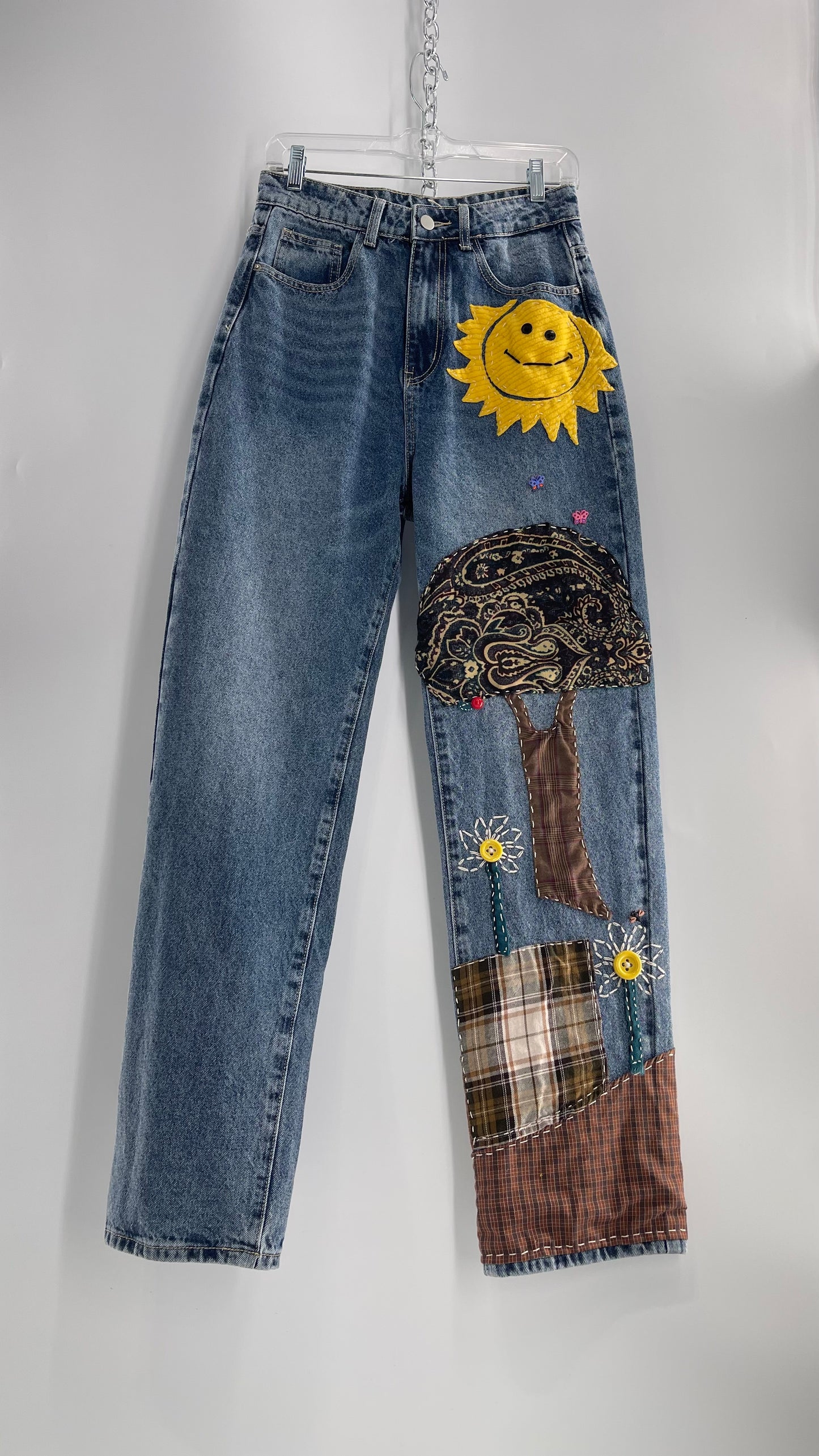 CUSTOM Hand Made Hand Sewn Patchwork Sun Dazed Denims (26)
