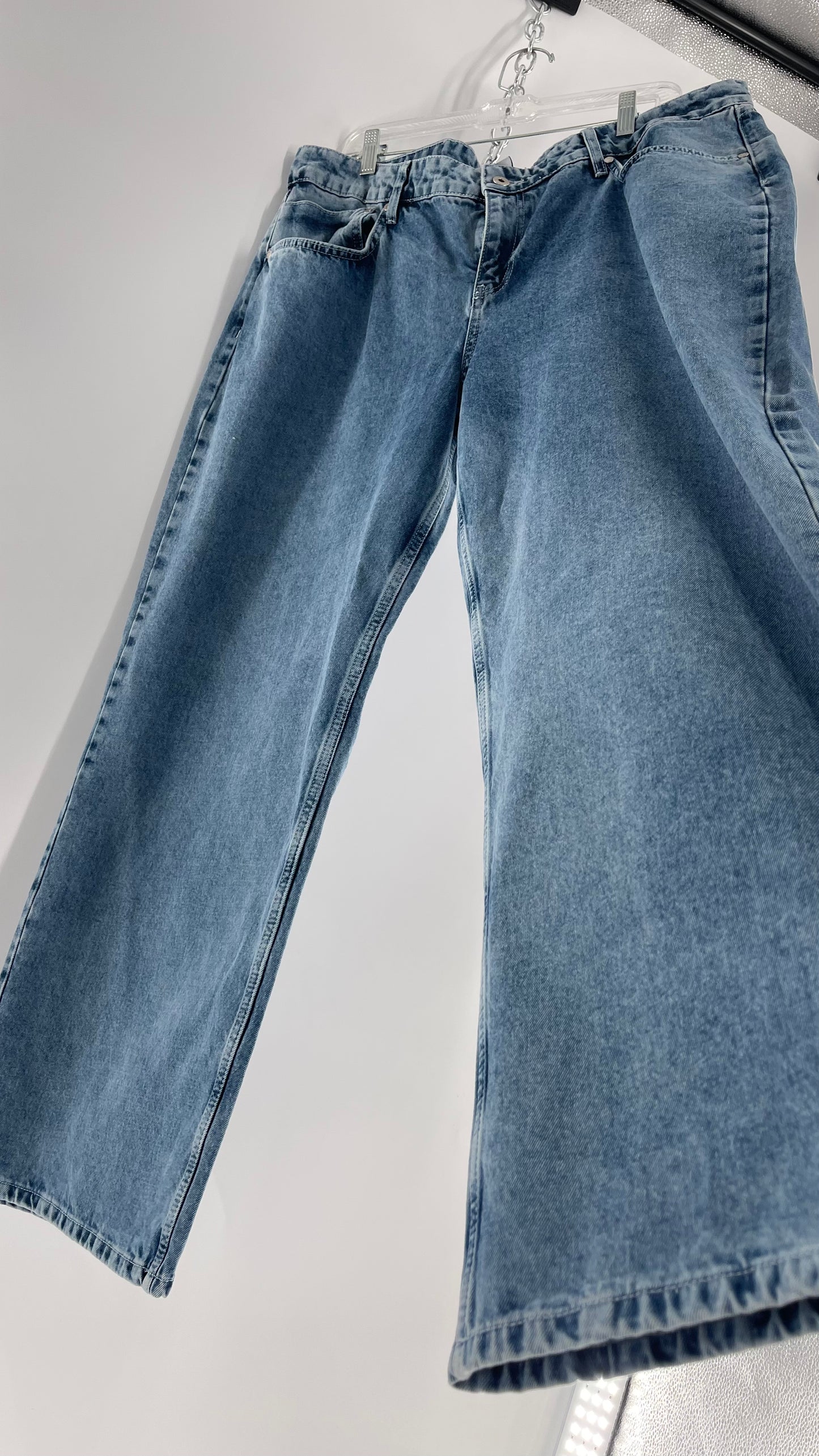 Ragged Priest Light Wash Straight Leg Jeans (36)