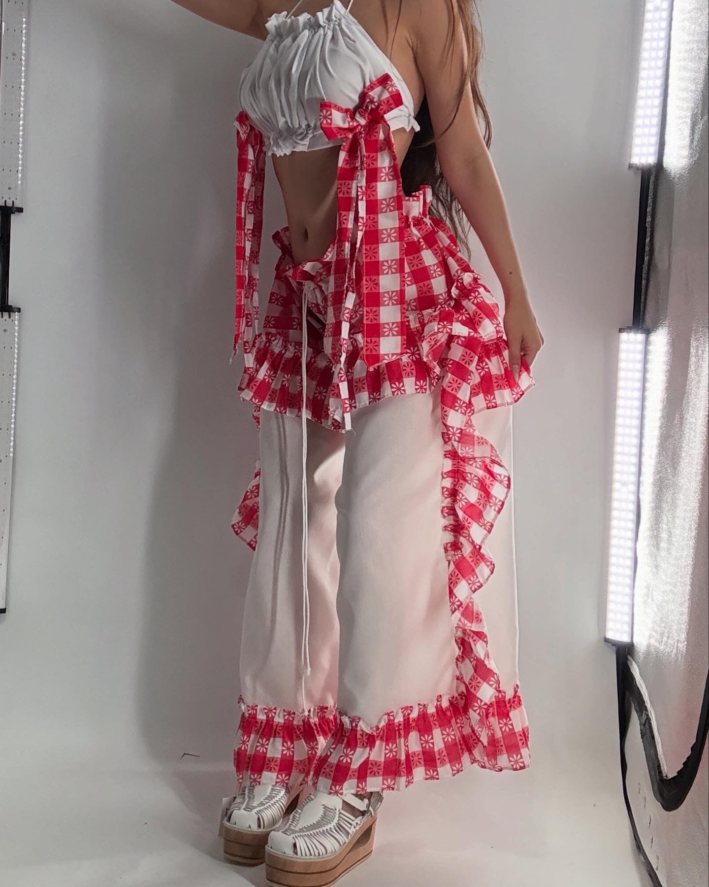 Vintage Handmade Picnic Two Piece Set (XS-M)