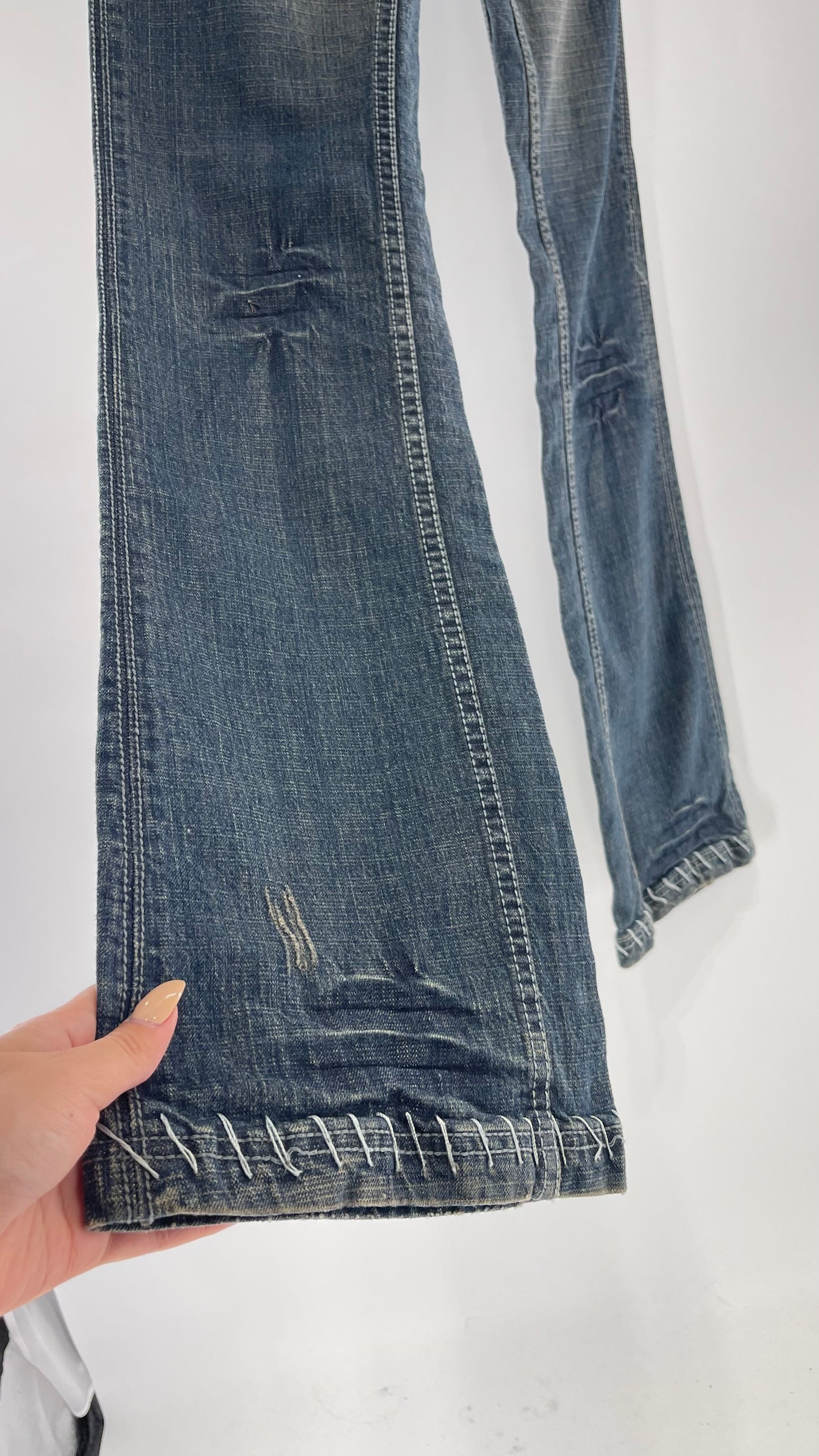 Antik Denim Embroidered Pocket Kick Flares with Western Bum Stitching (28)