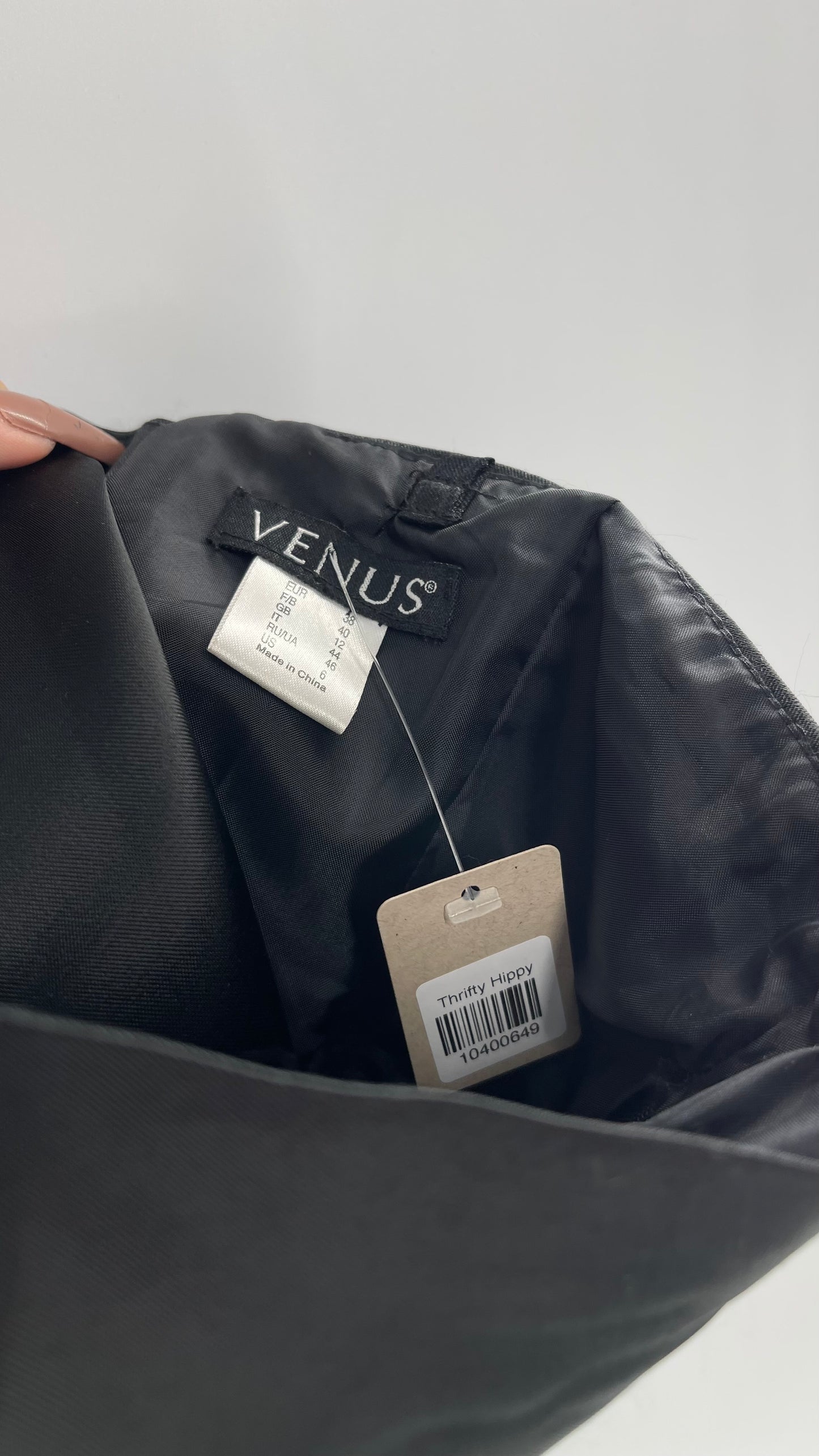 VENUS Vintage Black Tube Top with Embellishment and Corseted Back (6)