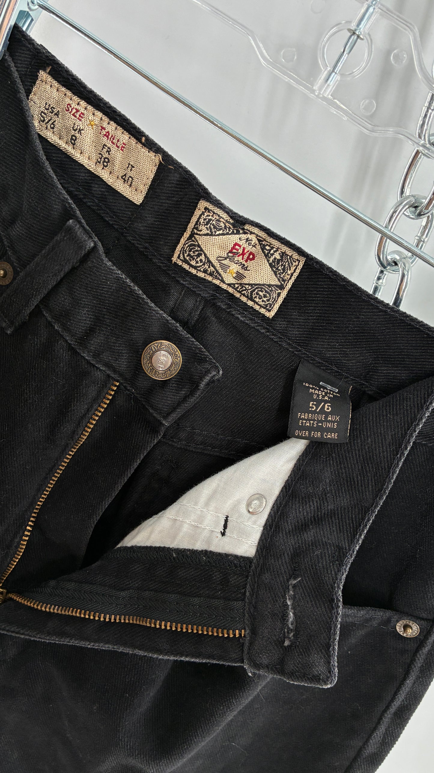 Deadstock Vintage 1980s EXPRESS Black High Waisted Mom Jean (5/6)