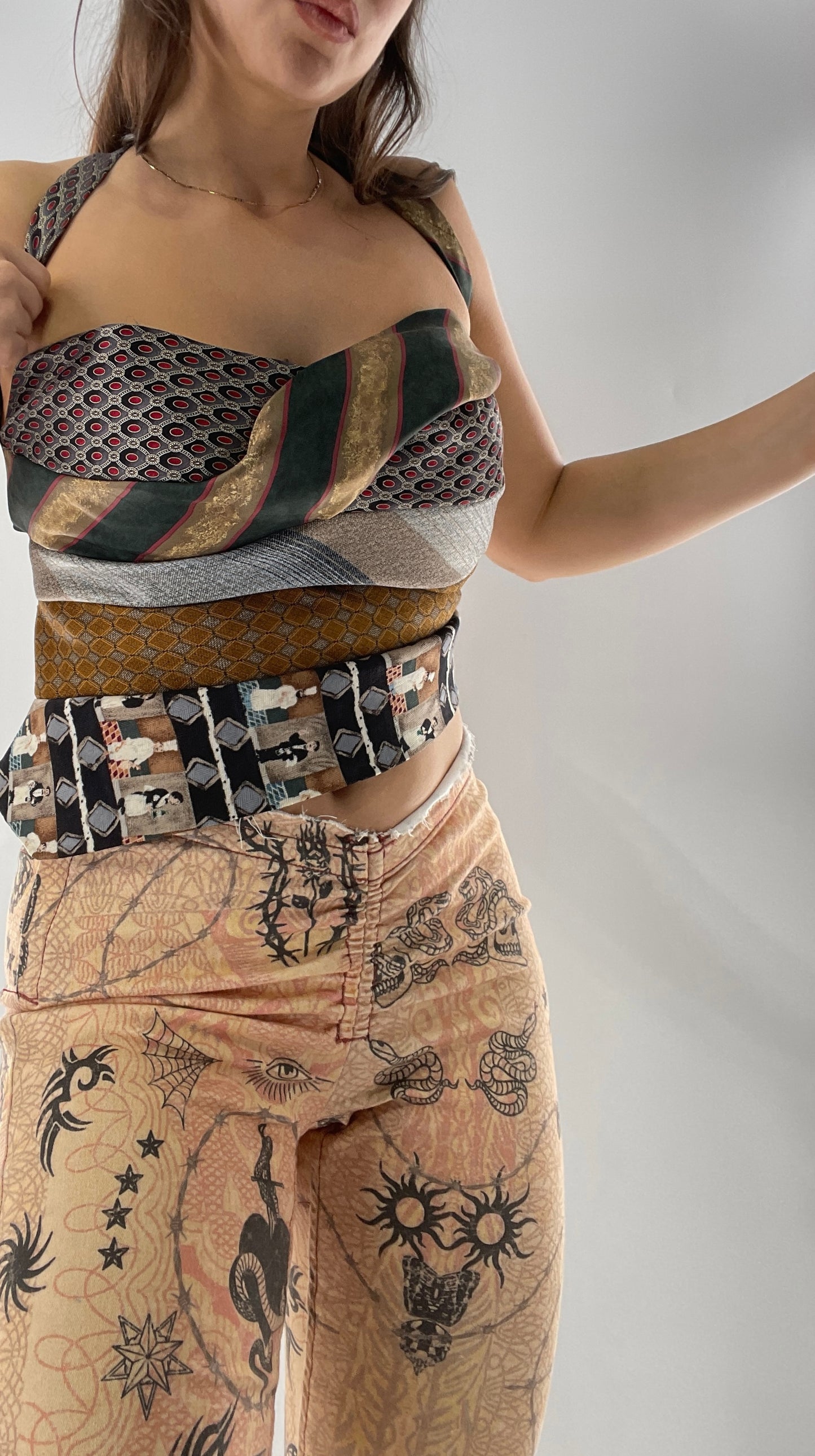 All Tied Up Custom Handmade Top (One Size)