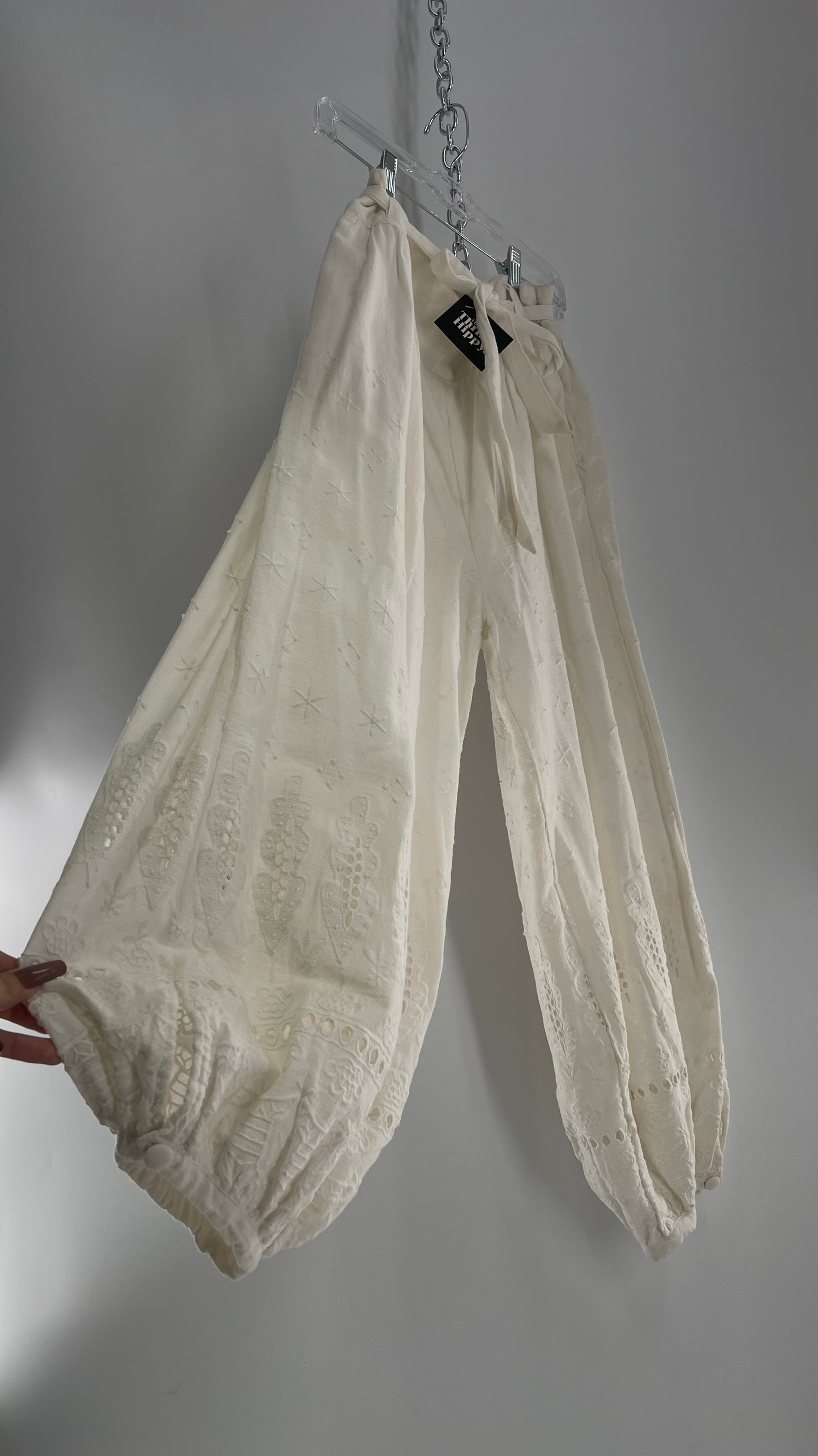 Free People Eyelet Cotton Gauze Embroidered Haram Pant (4)