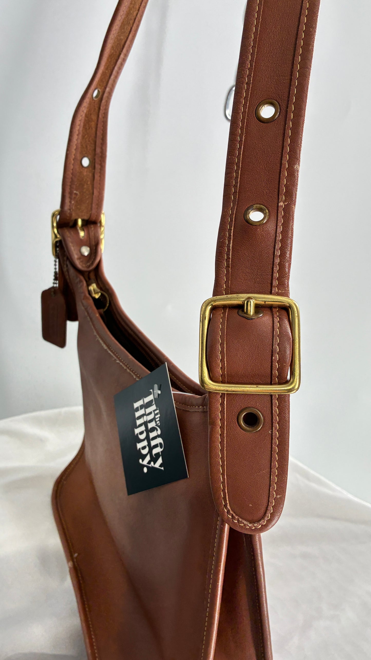 Vintage COACH Brown Leather Legacy Cross Body Shoulder Purse
