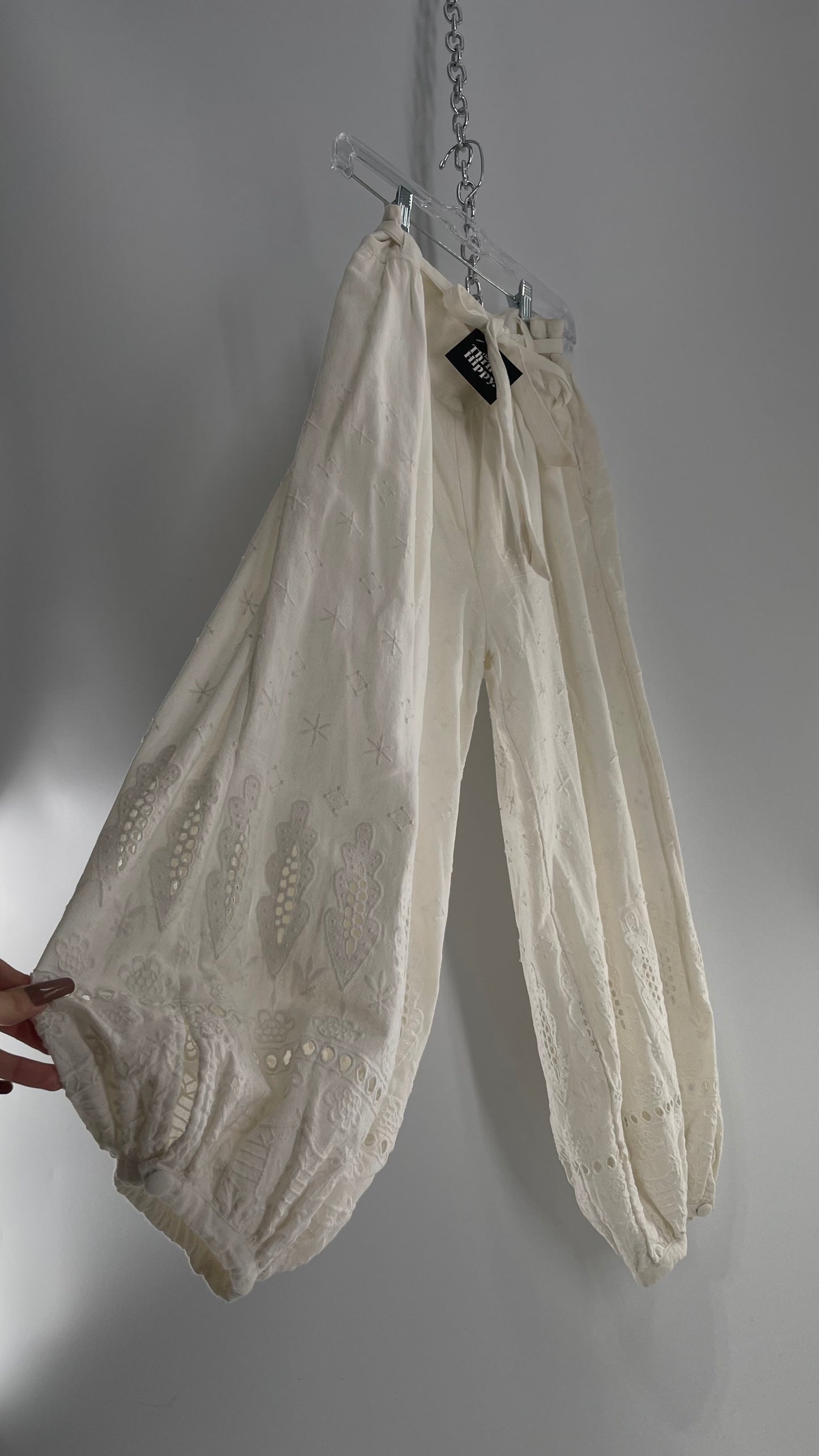 Free People Eyelet Cotton Gauze Embroidered Haram Pant (4)