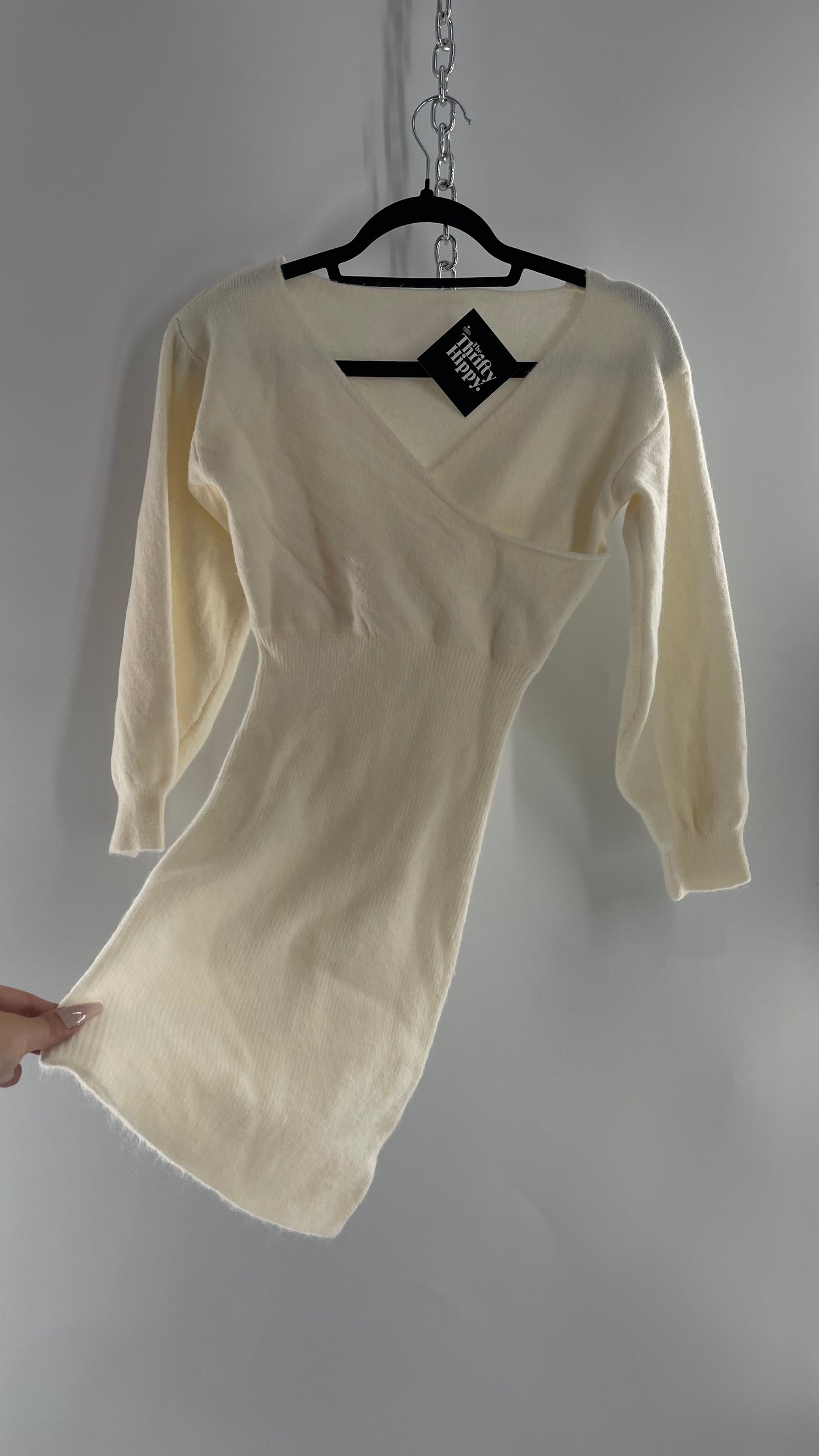 Cream Sweater Dress (XS)