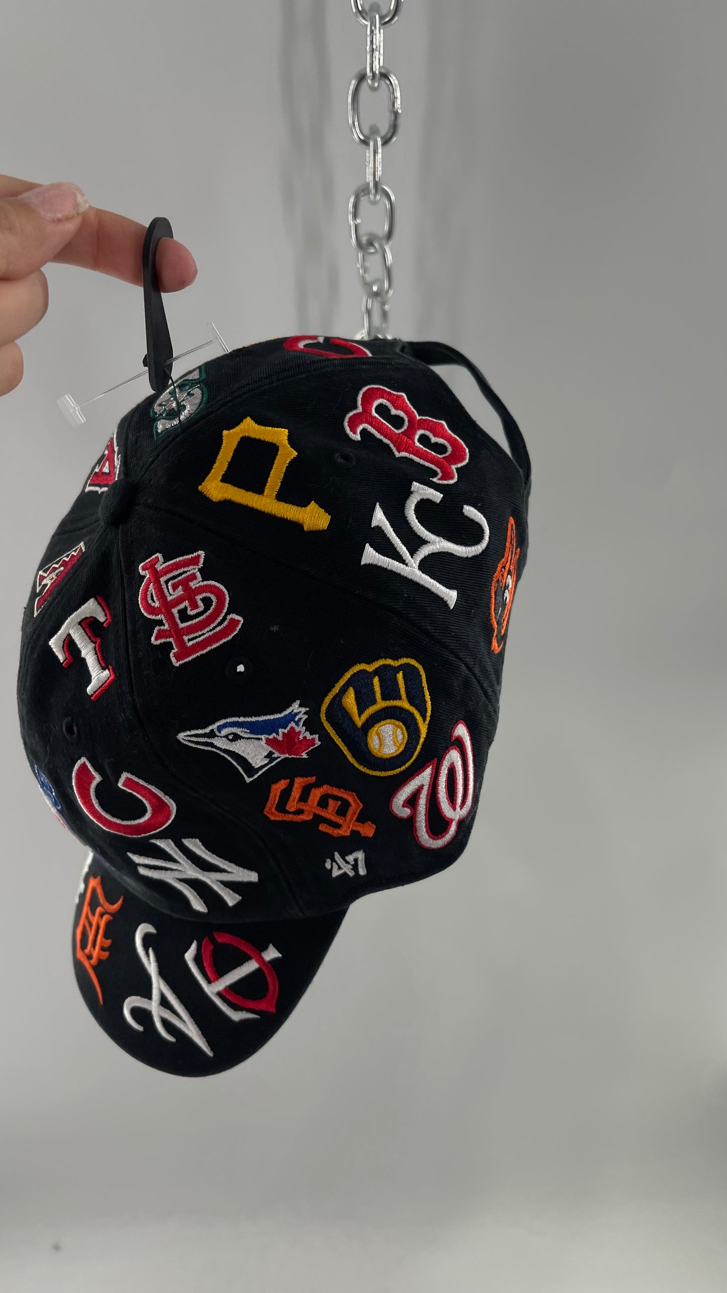 MLB Black Logo Baseball Hat