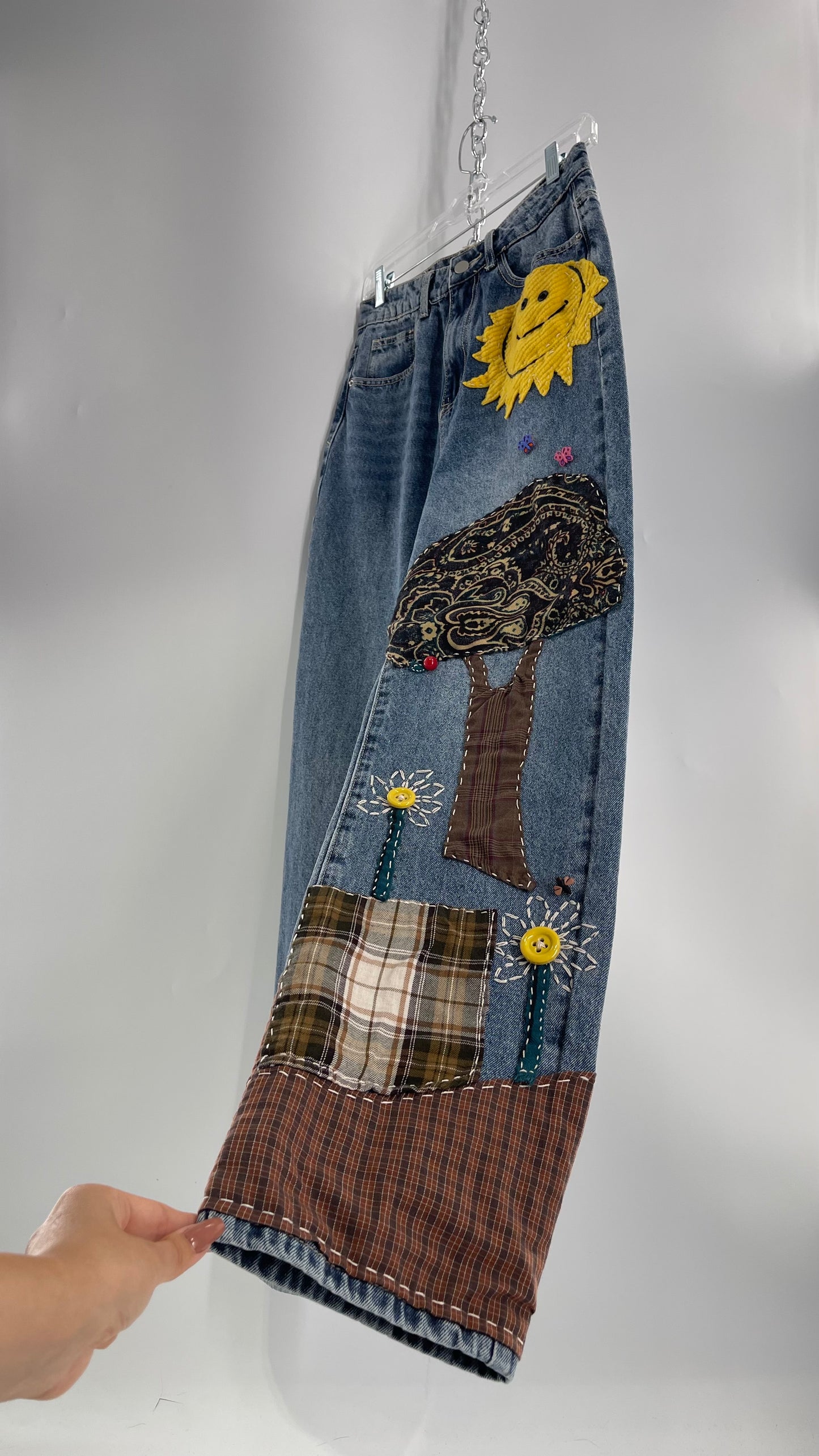 CUSTOM Hand Made Hand Sewn Patchwork Sun Dazed Denims (26)