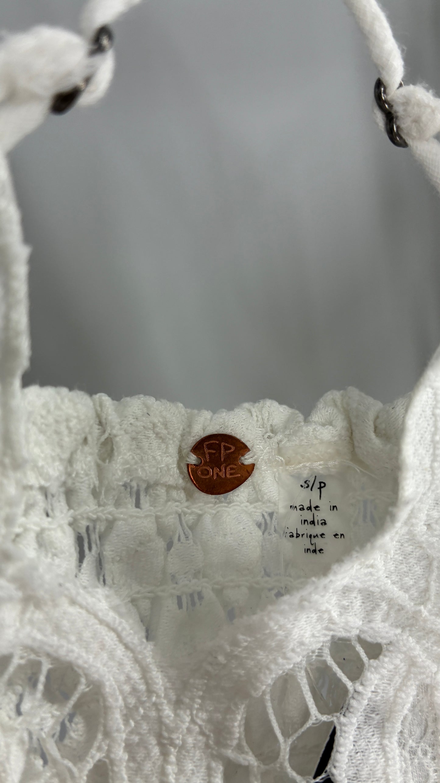 Free People Adella White Lace Bralette (Small)