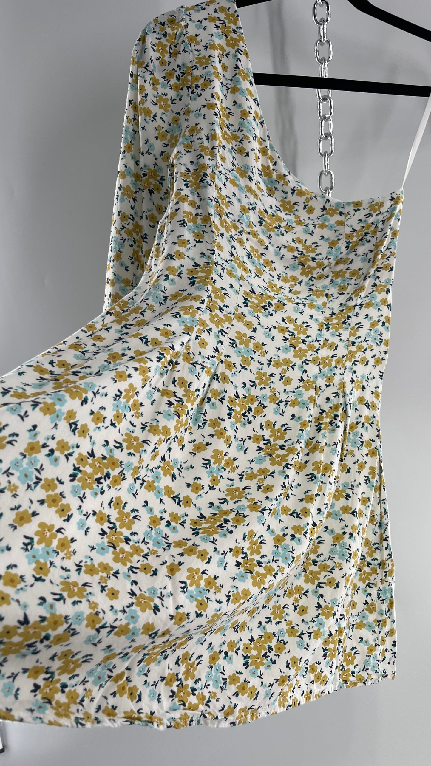 Free People One Sleeve Floral Dress (0)