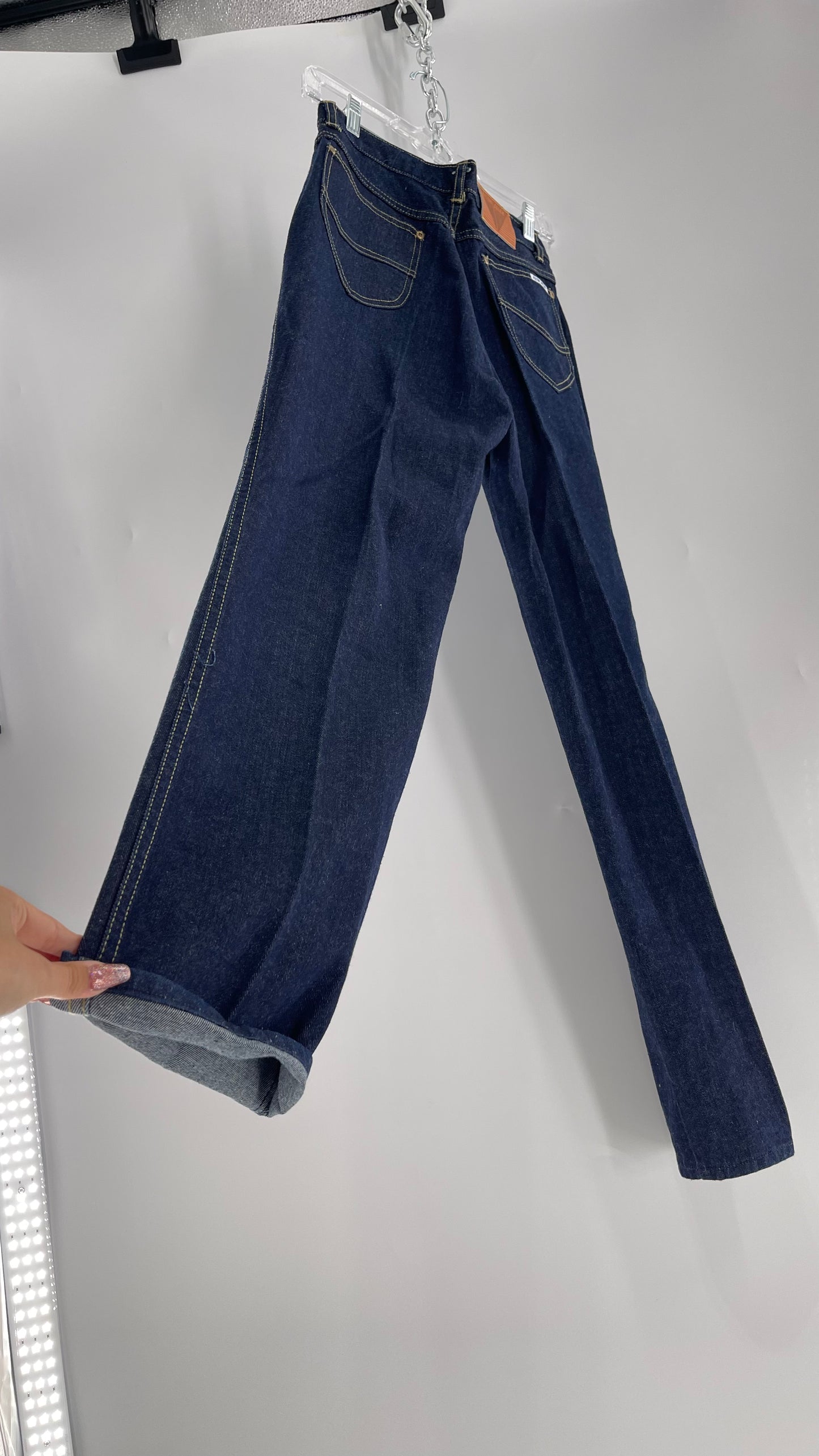 Vintage Justin Allen Dark Wash 70’s-80’s High Waisted Mom Jean (11)