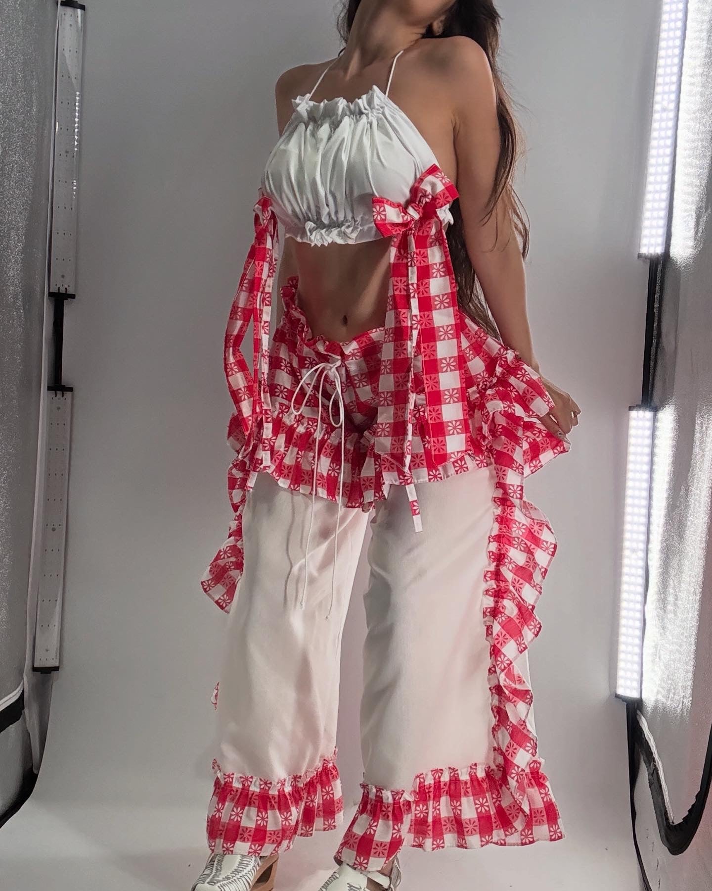 Vintage Handmade Picnic Two Piece Set (XS-M)