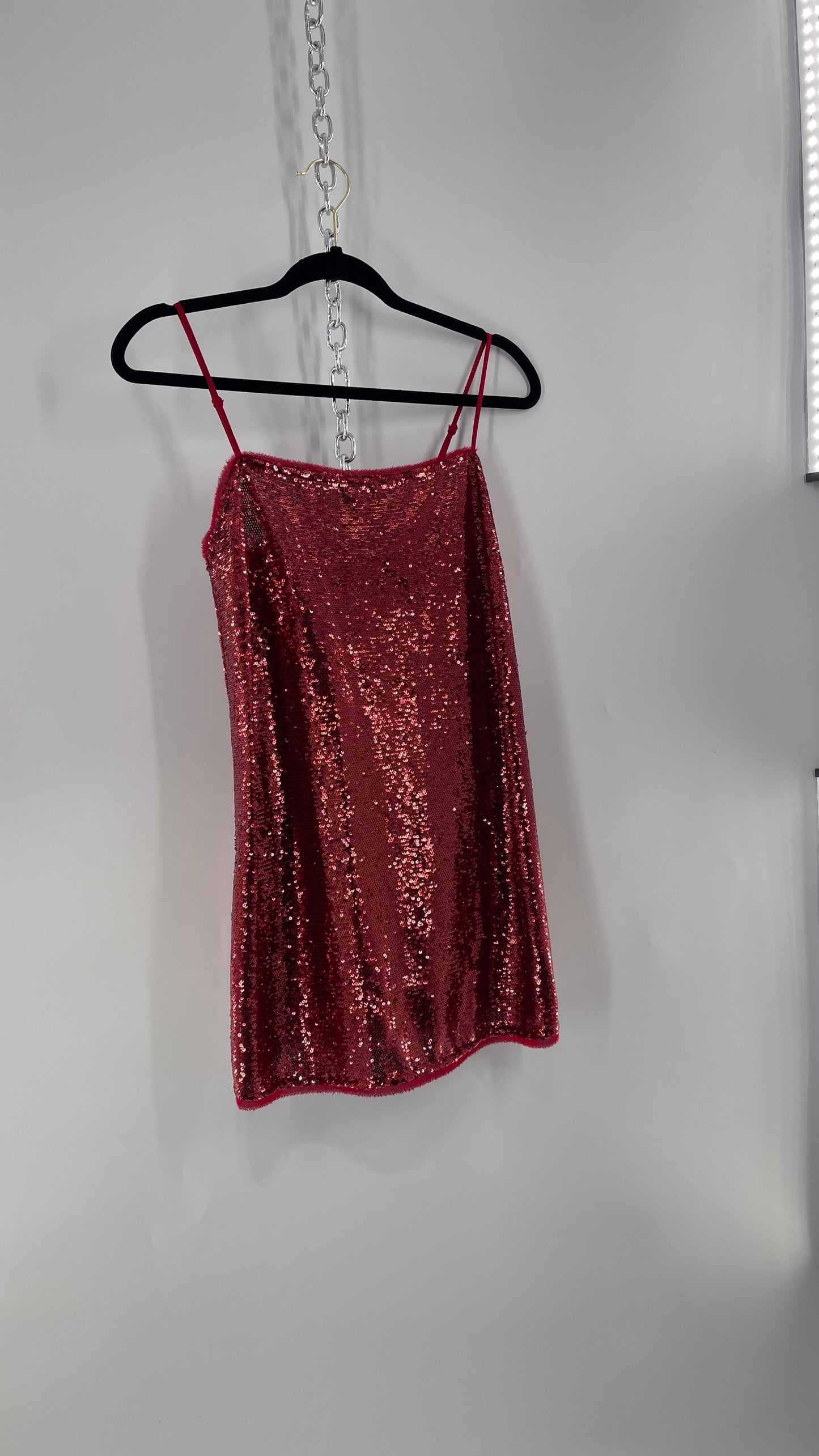 Free People Intimately Red Sequin Size XS