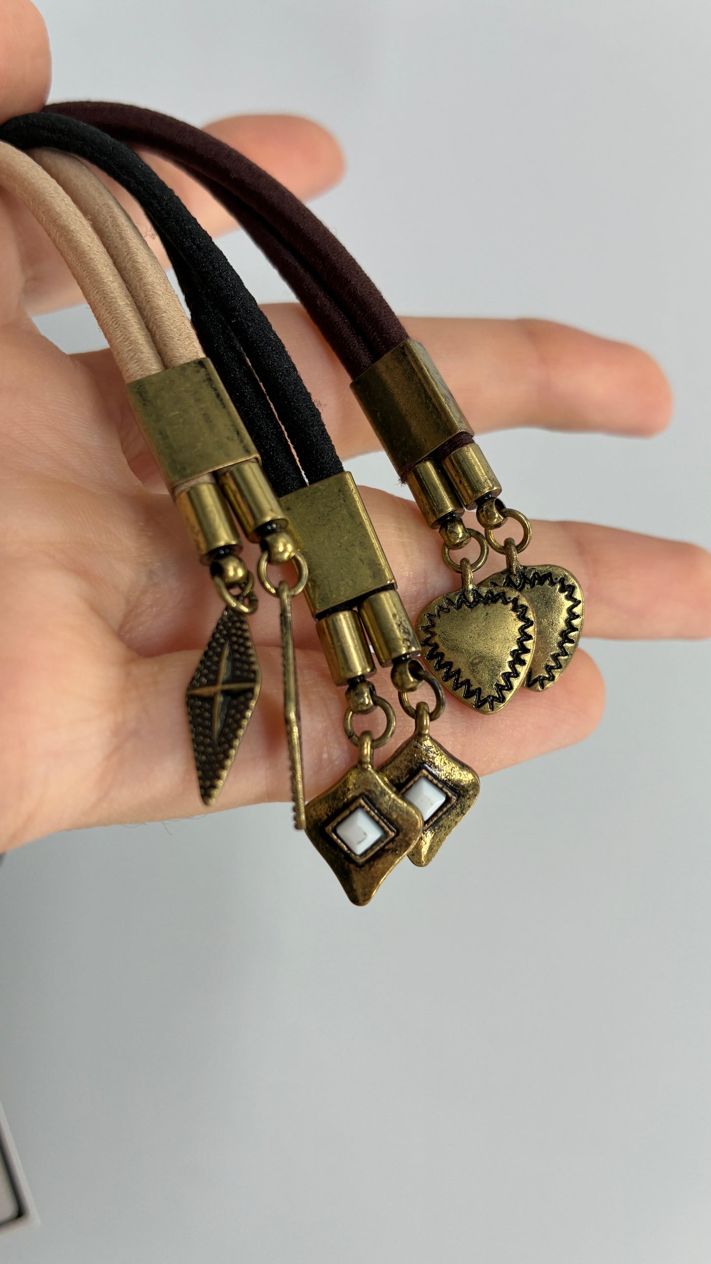 Free People Gold/Bronze Charm Hair Tie Set