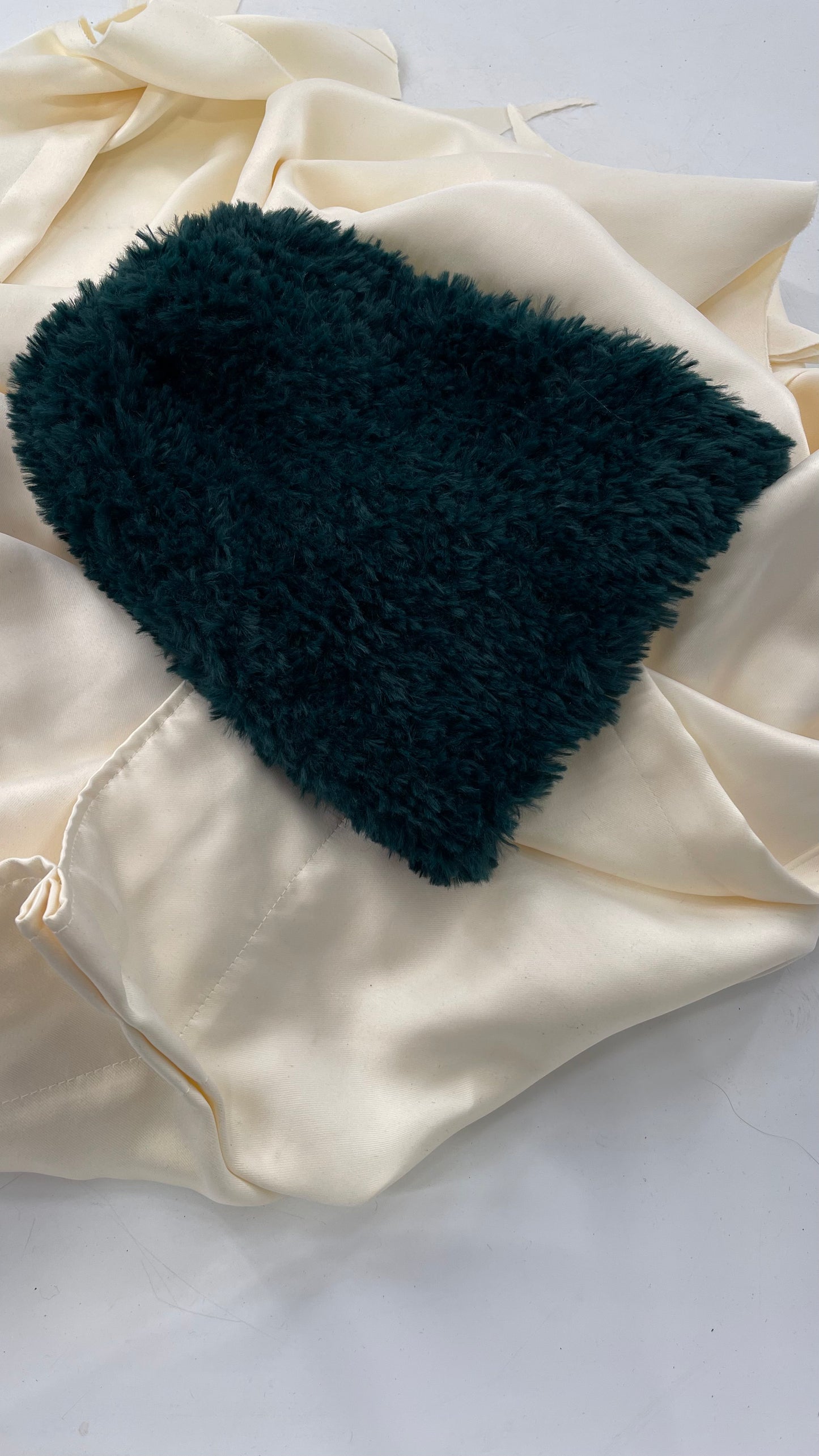 Free People Emerald Green Fuzzy Beanie