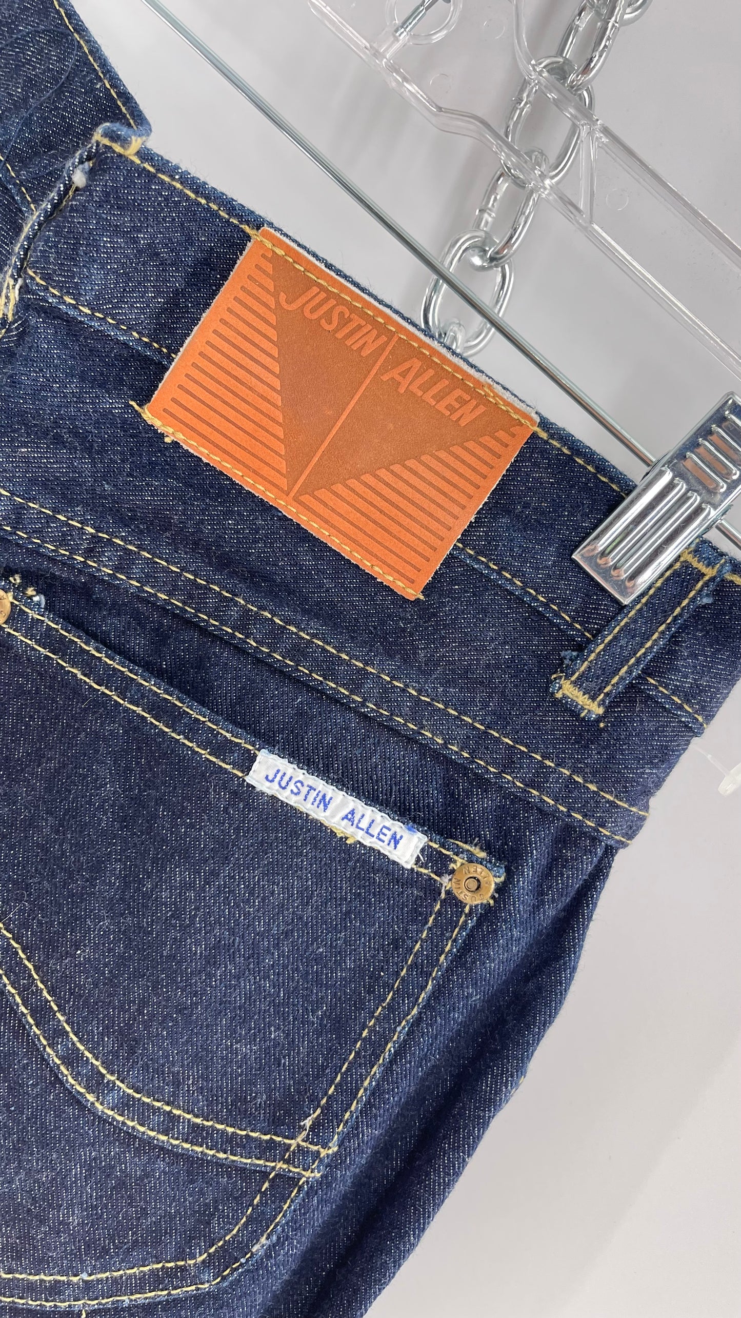 Vintage Justin Allen Dark Wash 70’s-80’s High Waisted Mom Jean (11)