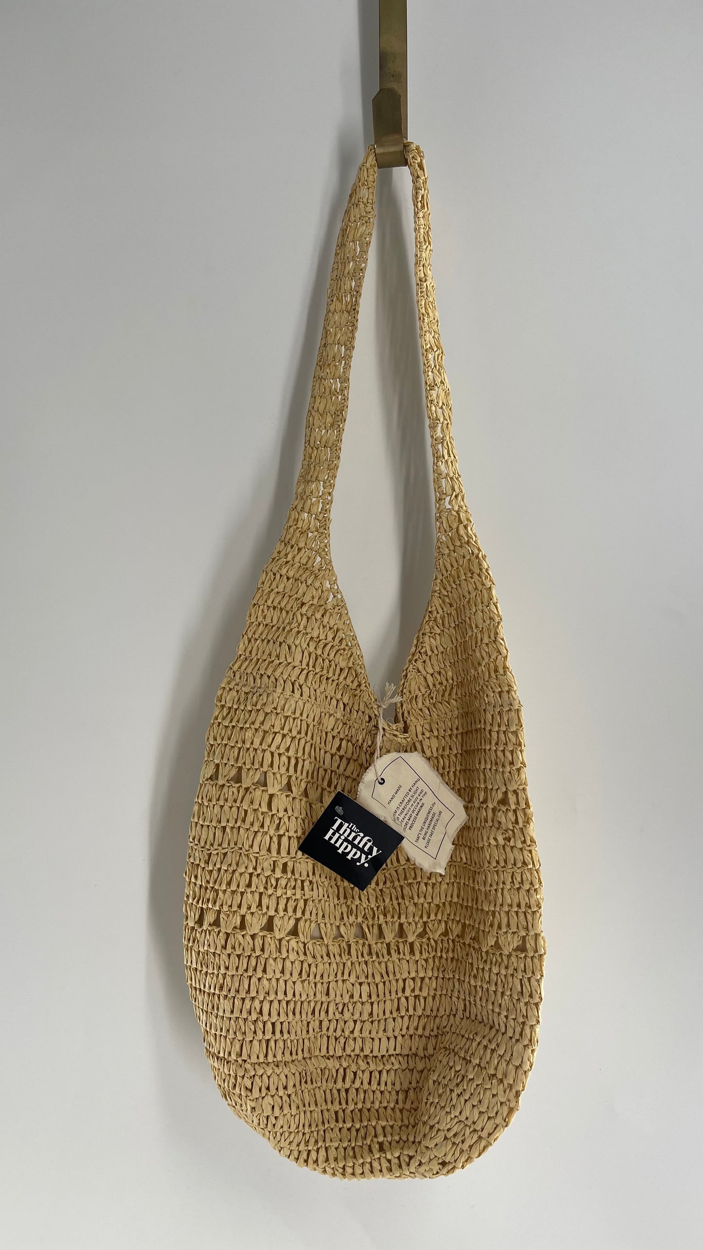 Urban Outfitters Straw Tan Tote Bag with Tags Attached