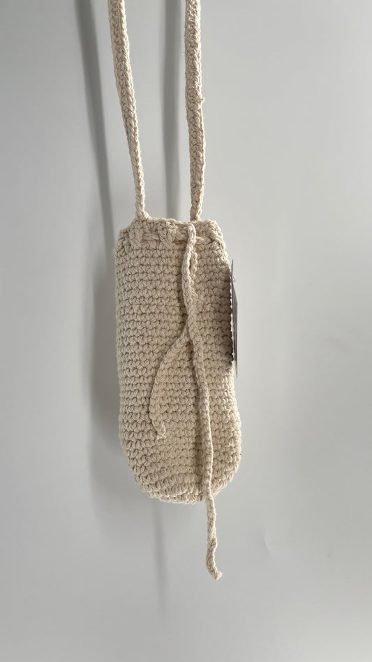 Imported Handmade Crochet Water Bottle Bag with Body/Shoulder Strap