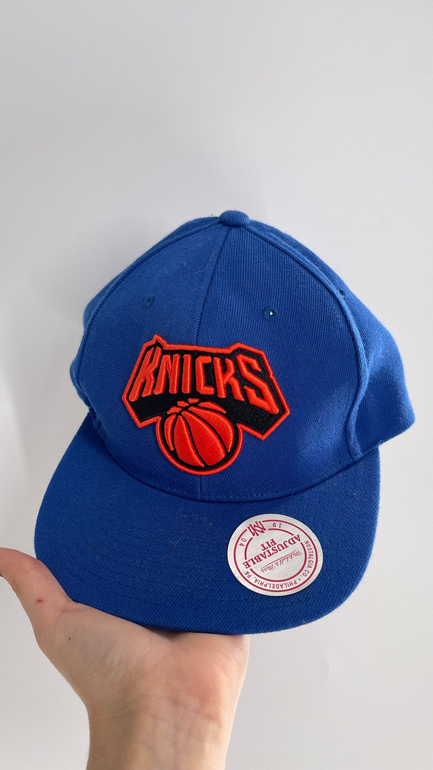 Vintage Knicks Mitchell & Ness SnapBack Hat Embroidered Logo