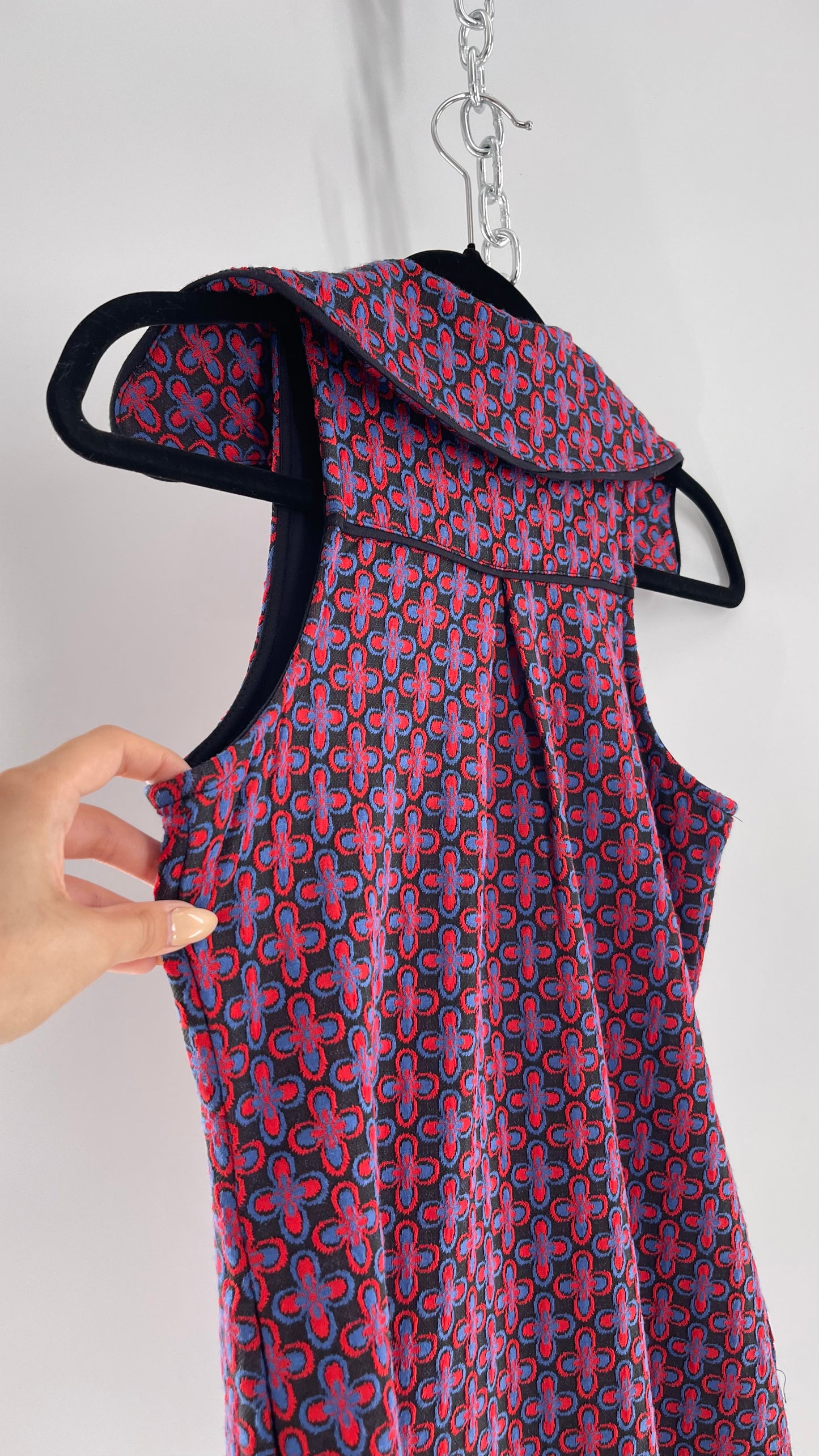 Maeve Anthropologie 1970s Retro Collared Tunic Mini Dress (XXS)