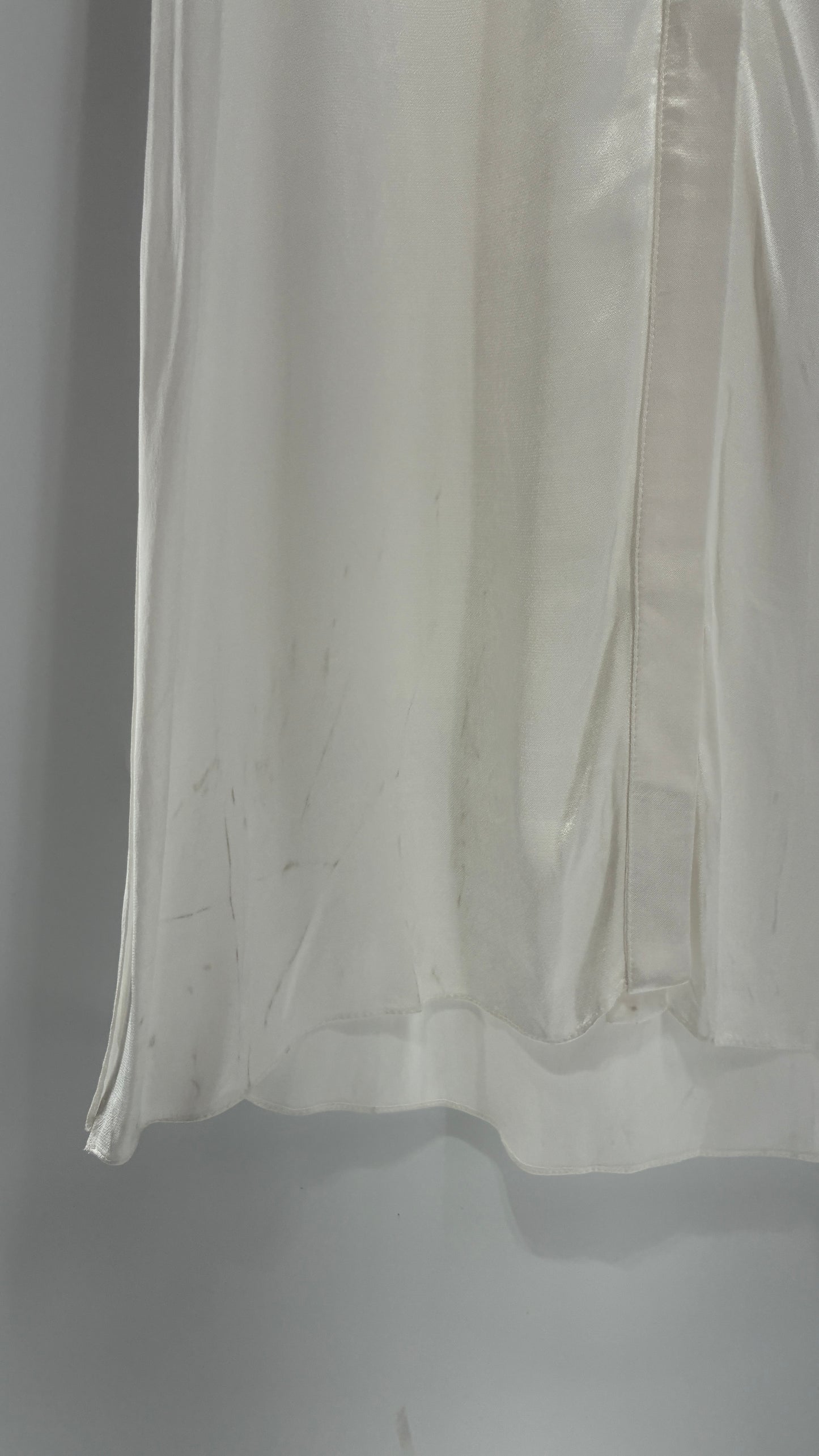 ST. BRAND BY STRASS White Button Up Style Dress with Tags Attached (Medium)