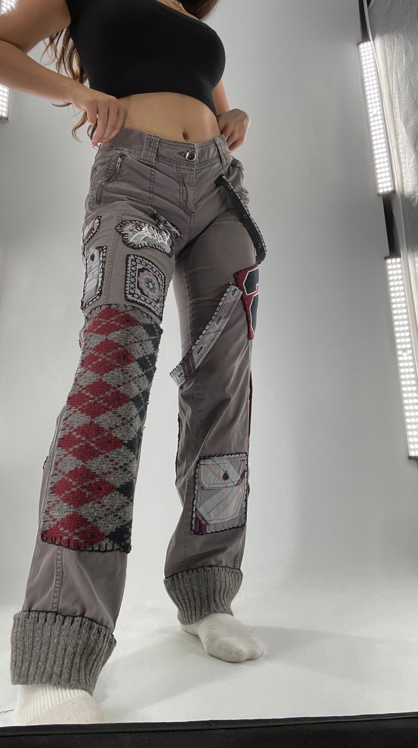 CUSTOM Handmade Patchwork Straight Legs (4)