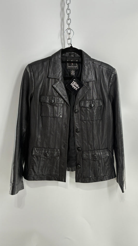 Vintage INC 1970s Style Micro Mini Dress with Bell Sleeves (Medium)