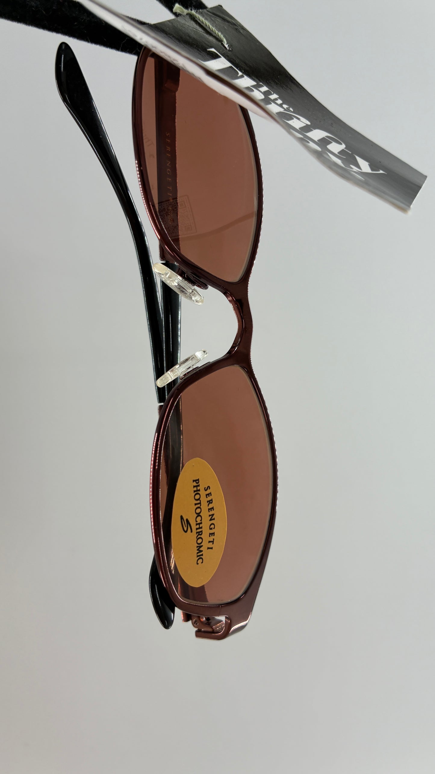 Vintage SERENGETI Polarized Sunglasses with Bronze Metal Frame