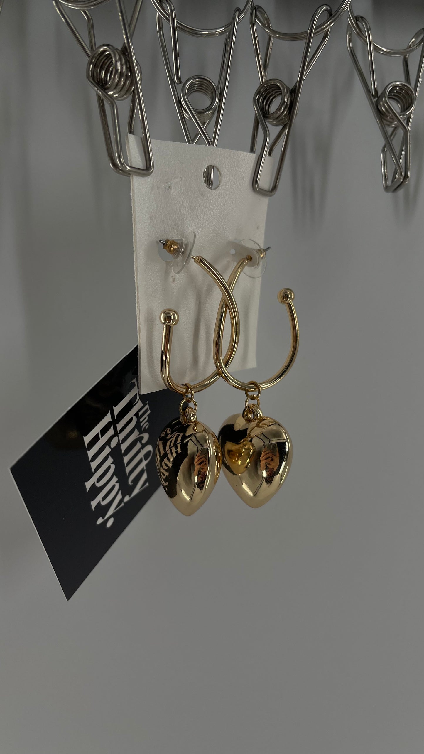 Free People Drooping Heart of Gold Earring