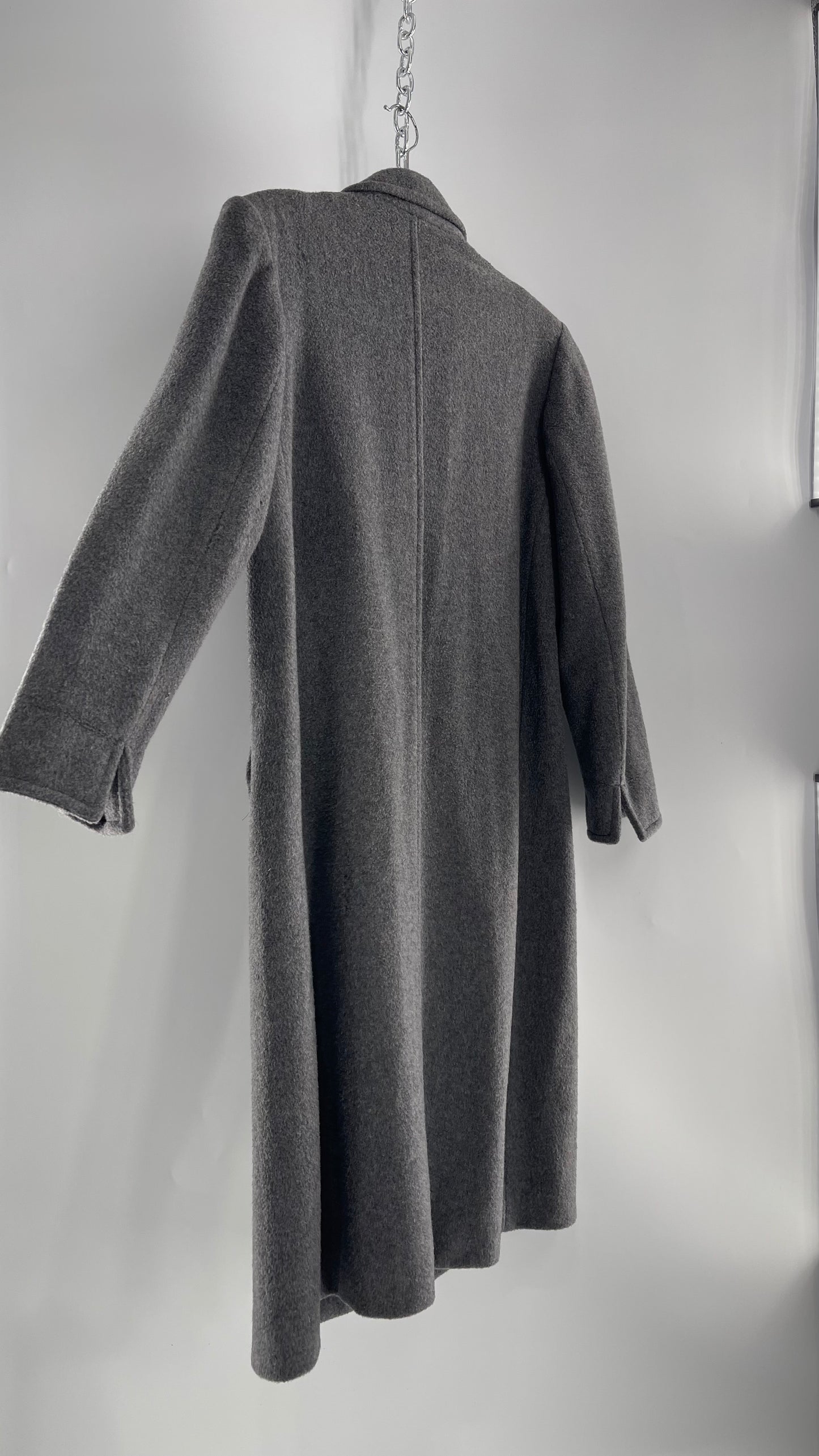 Vintage Grey Coat 35% Cashmere/ 50% Wool (C) (5/6)