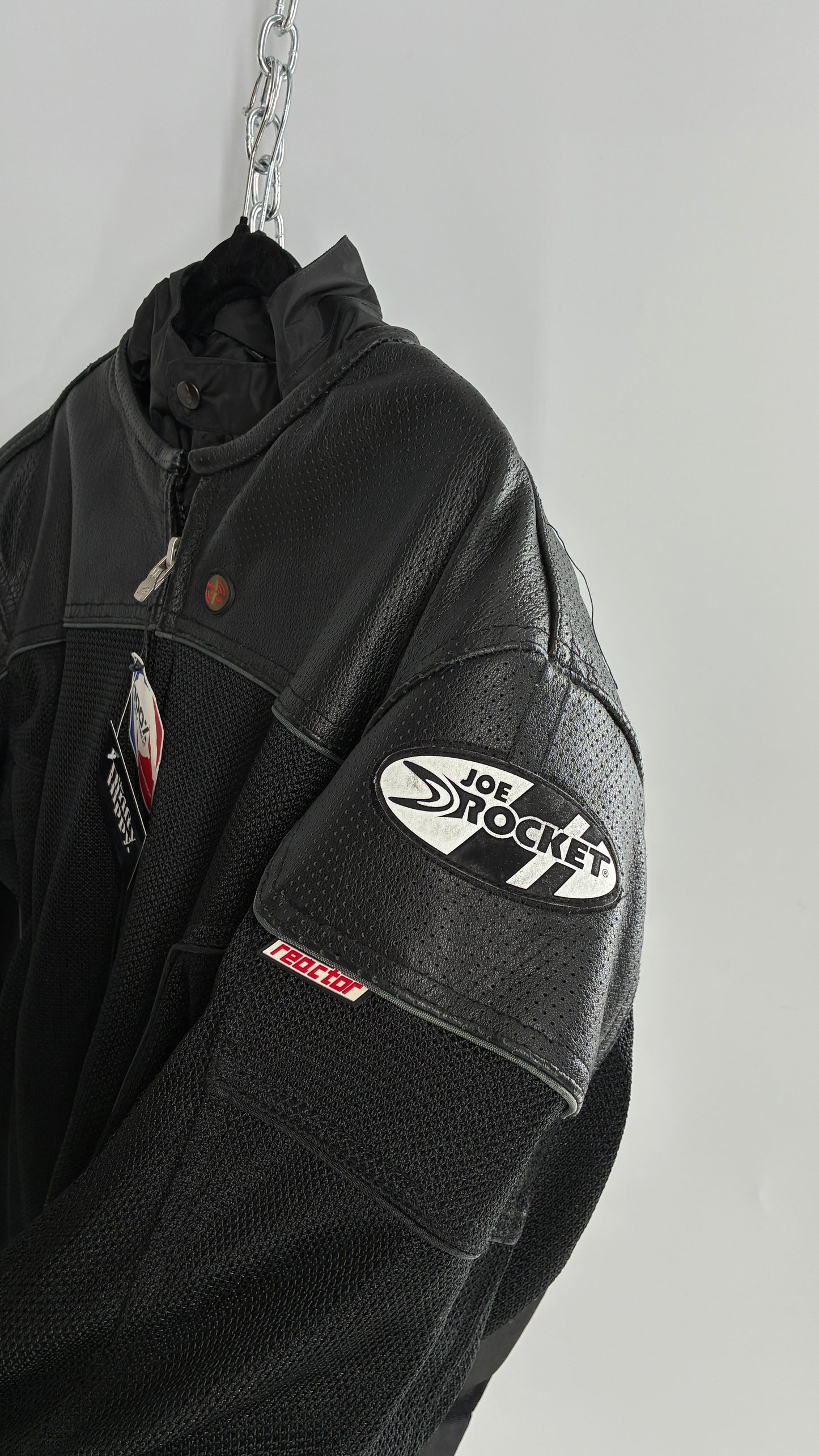 Vintage JOE ROCKET Padded Motorcycle Jacket with Tags Attached (XXL)